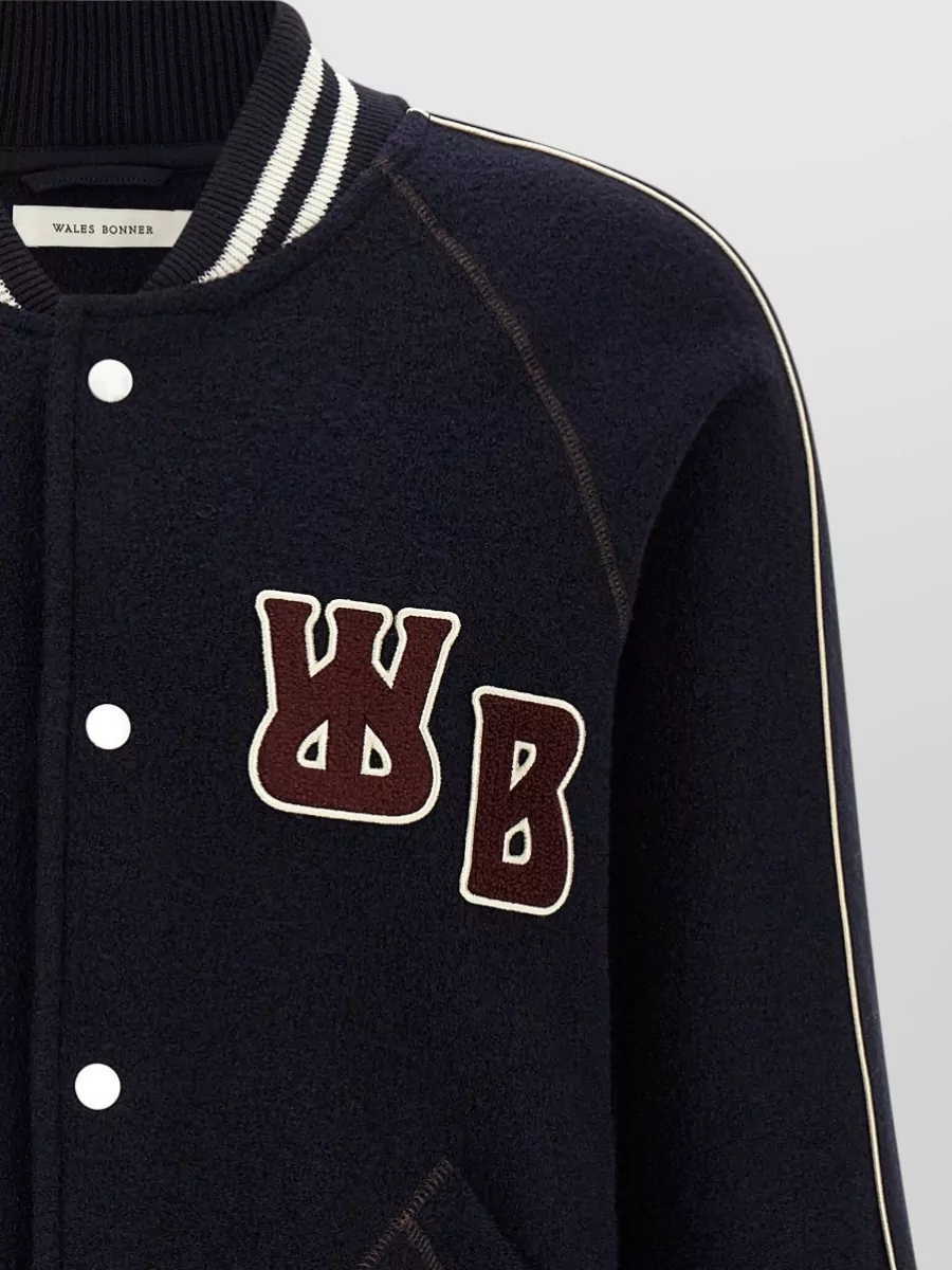 Wales Bonner Wool Varsity Bomber Jacket