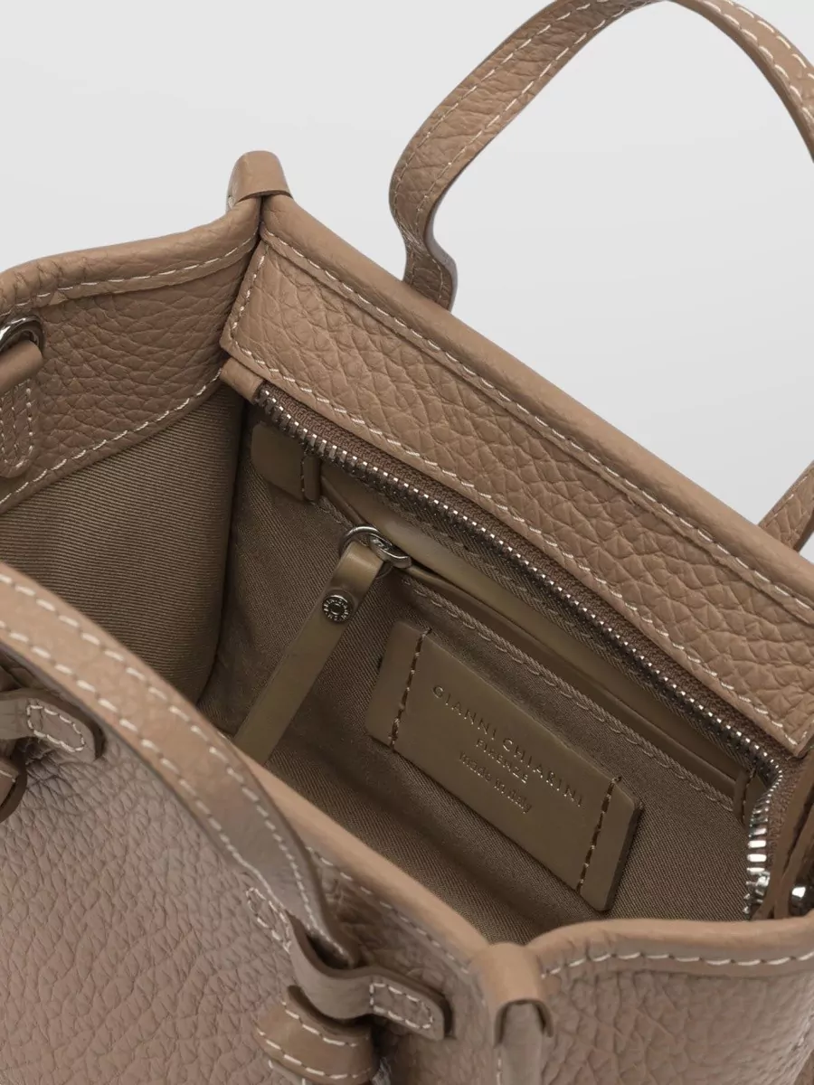 Gianni Chiarini Leather Crossbody Bag Detachable Strap Handles