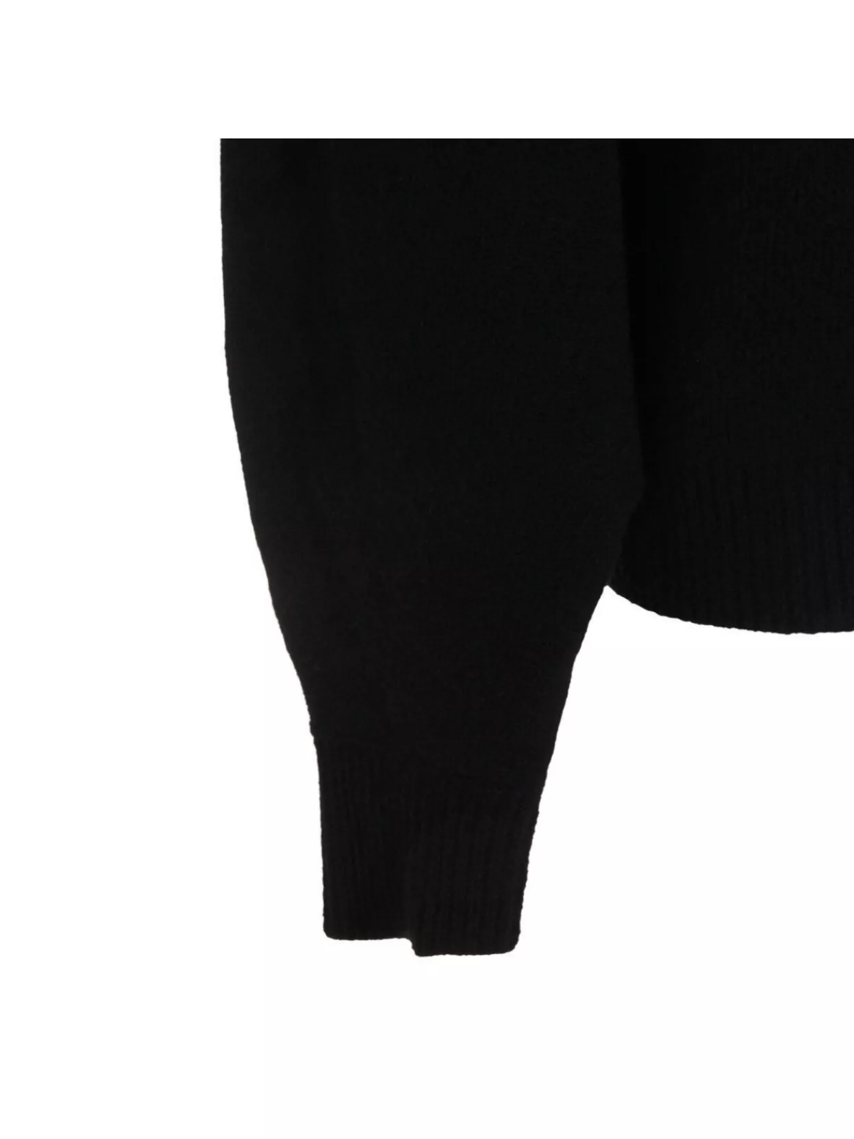 Malo Ribbed Mock Neck Knitwear With Long Sleeves In Black