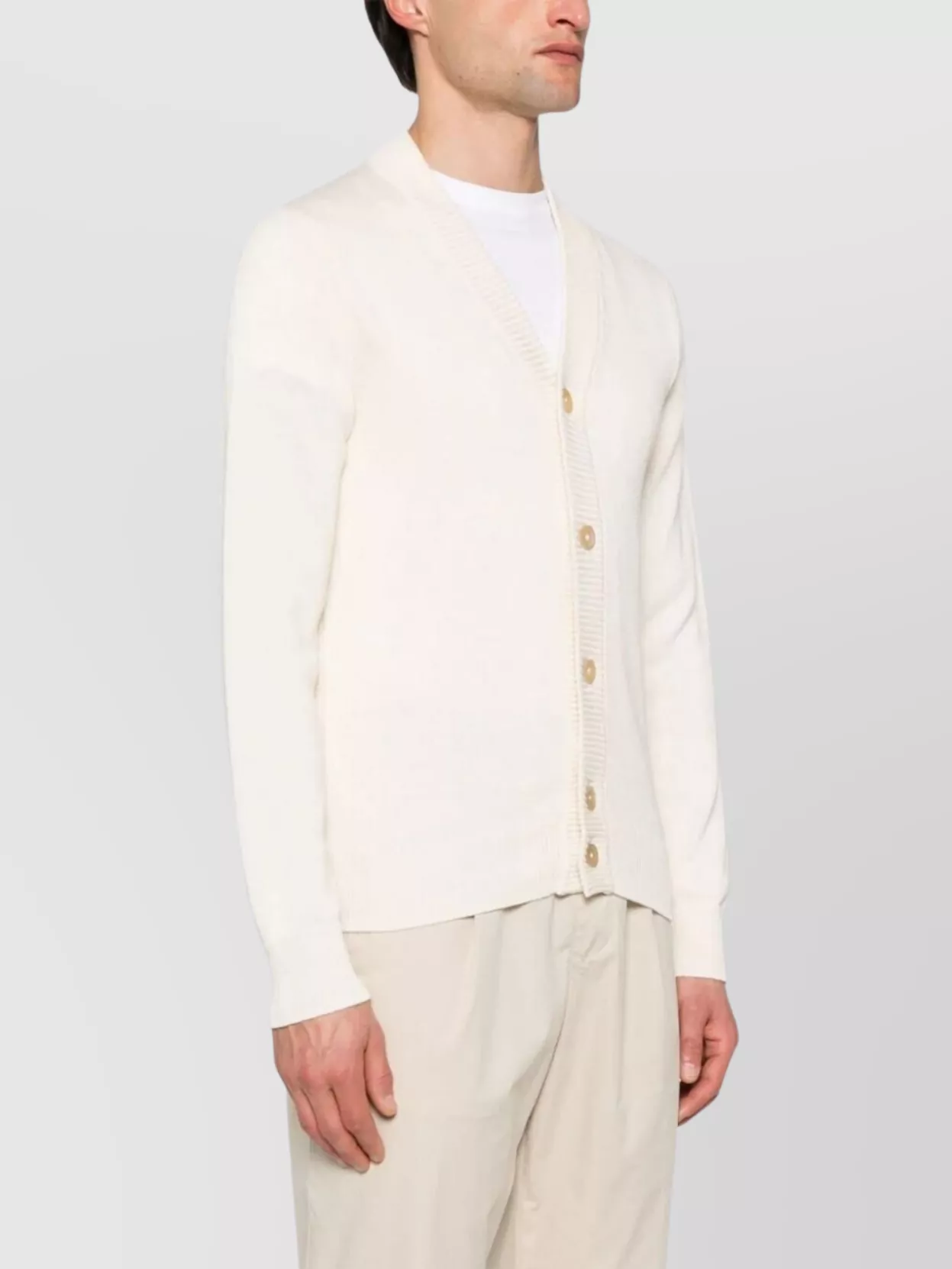Zanone V-Neck Knitwear Sweater Long Sleeves