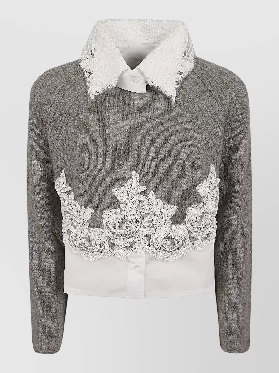 Ermanno Scervino Cashmere long-sleeve sweater