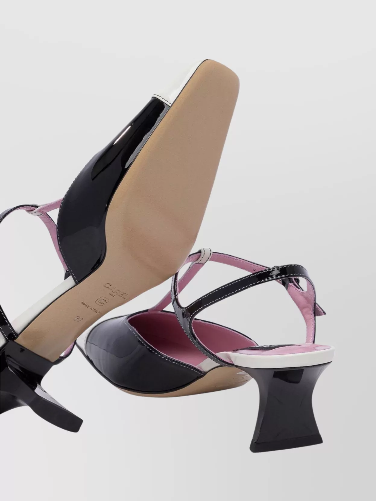CAREL POINTED TOE SLINGBACK STRAP SANDALS 
