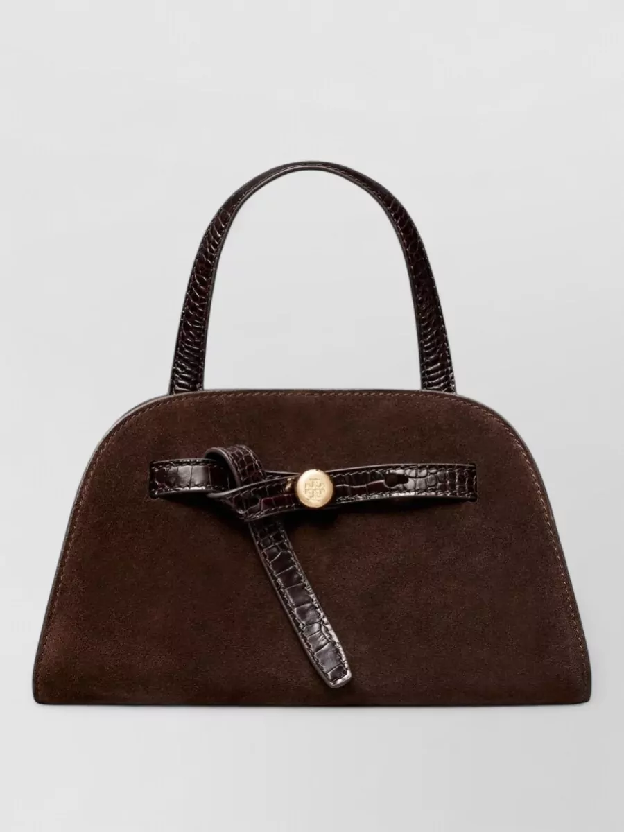 Tory Burch Romy Small Suede Shoulder Bag