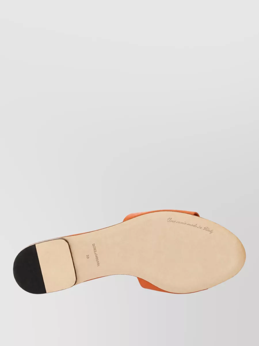 Dolce&Gabbana Leather Slide Mules