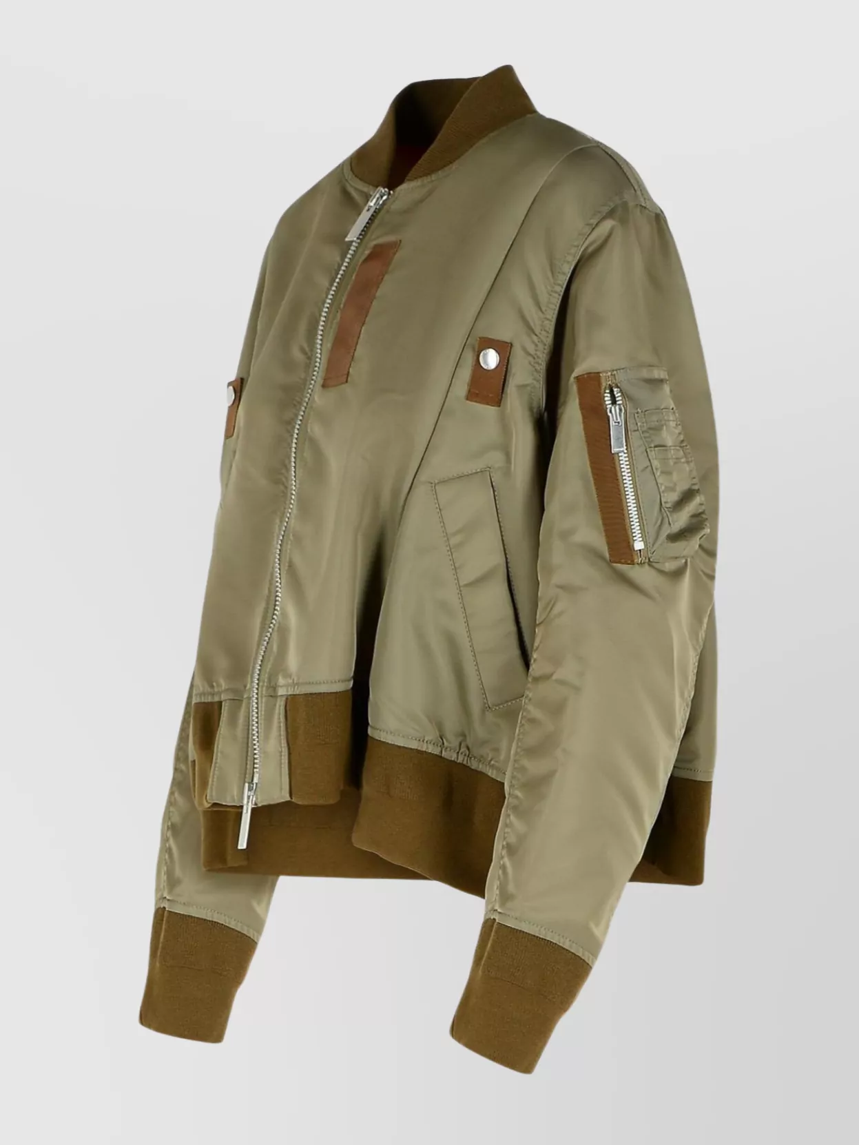 Sacai Nylon Bomber Jacket Front Pockets