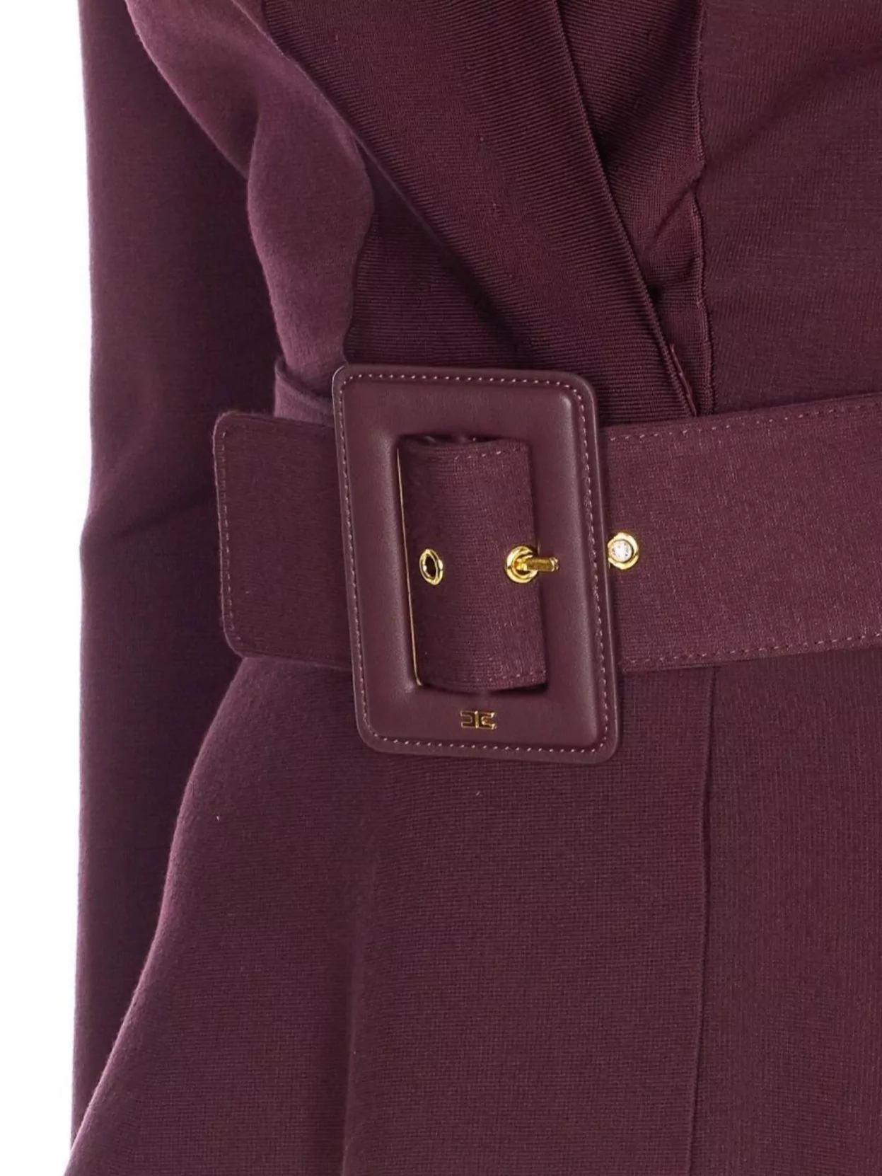 Elisabetta Franchi Tailored Peplum Jacket Belted Waist