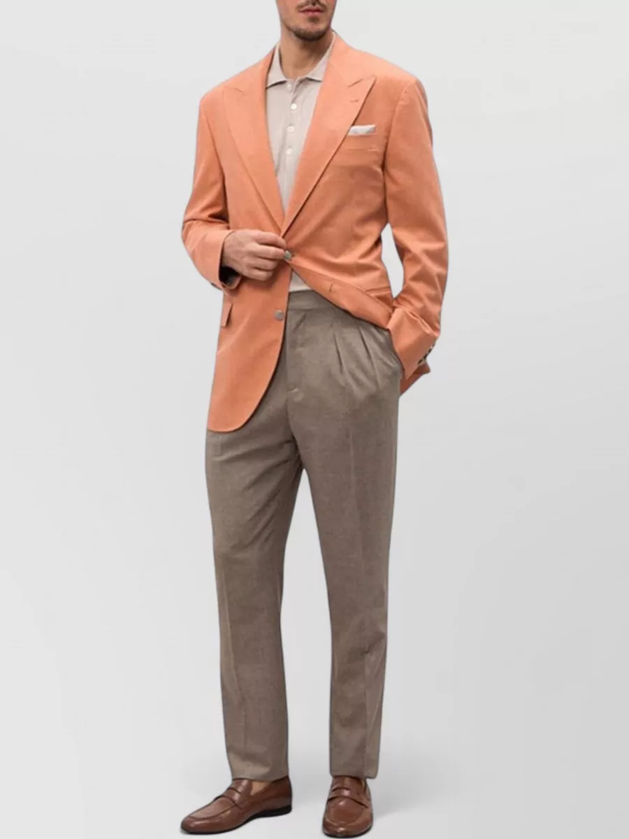 Brunello Cucinelli Short Sleeve Polo Shirt Jacquard Weave