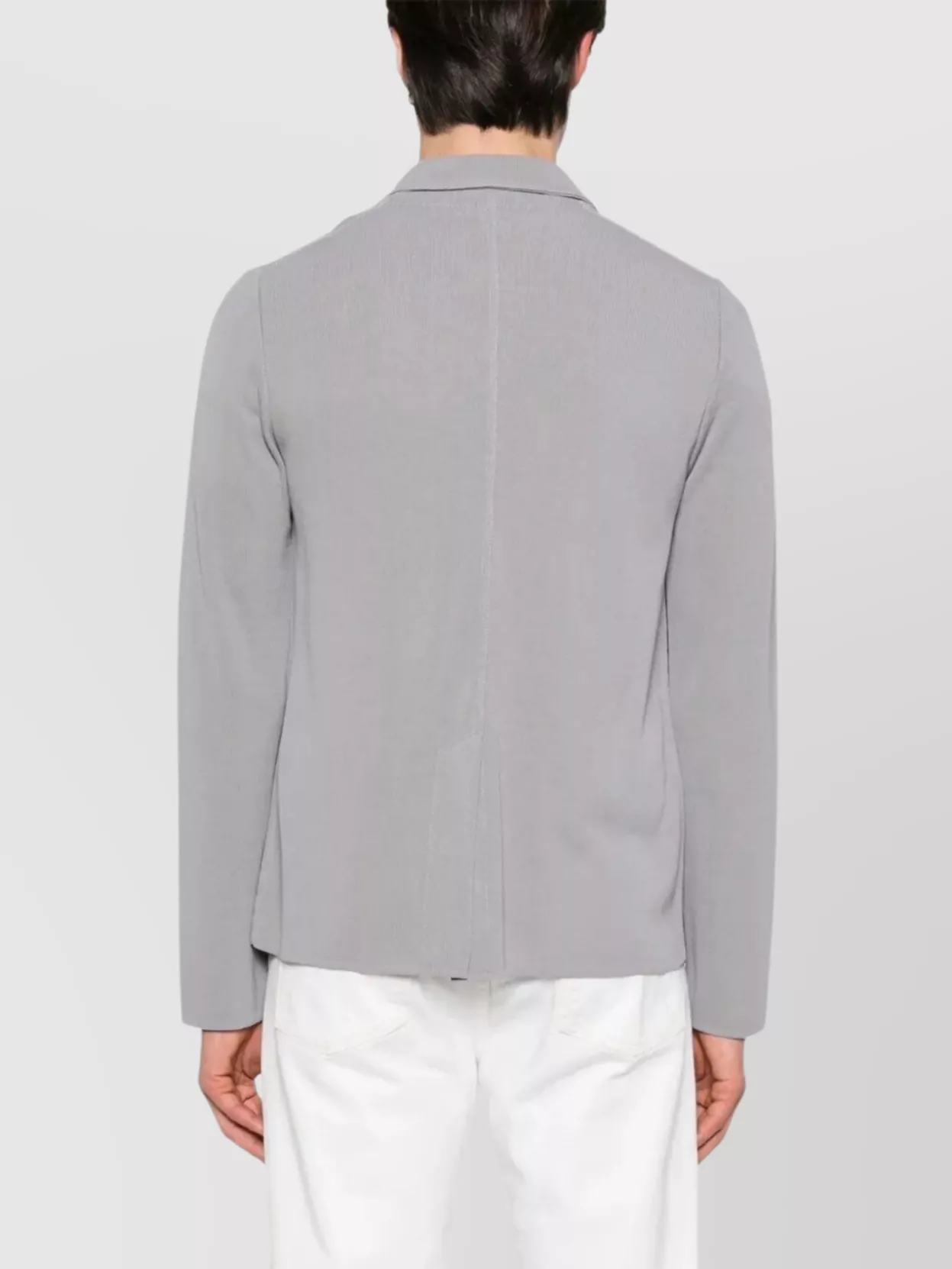 Lardini Men's Lightweight Knit Jacket With Back Vent