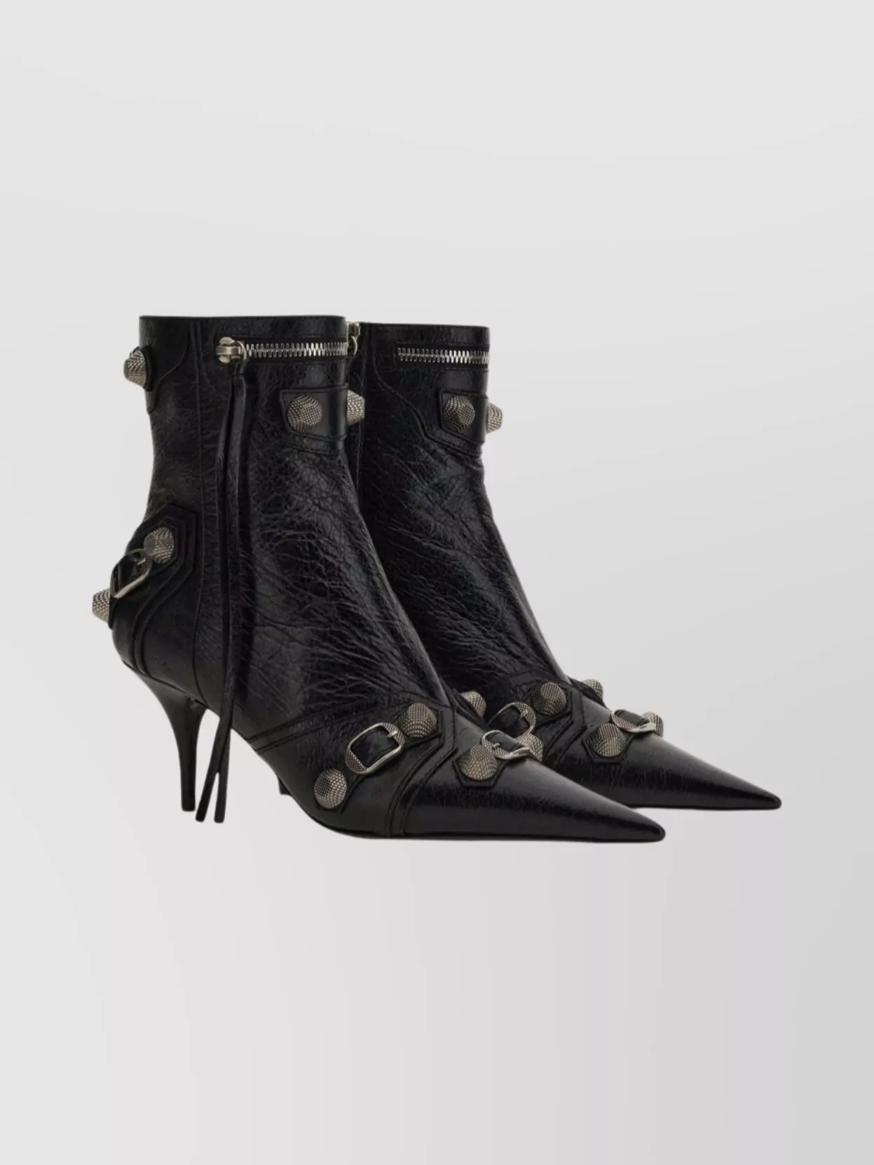 Balenciaga Ankle Boots Stiletto Heel In Black