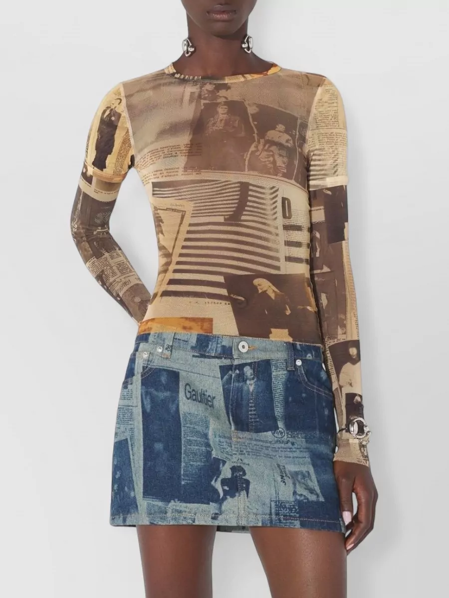Jean Paul Gaultier Printed Top