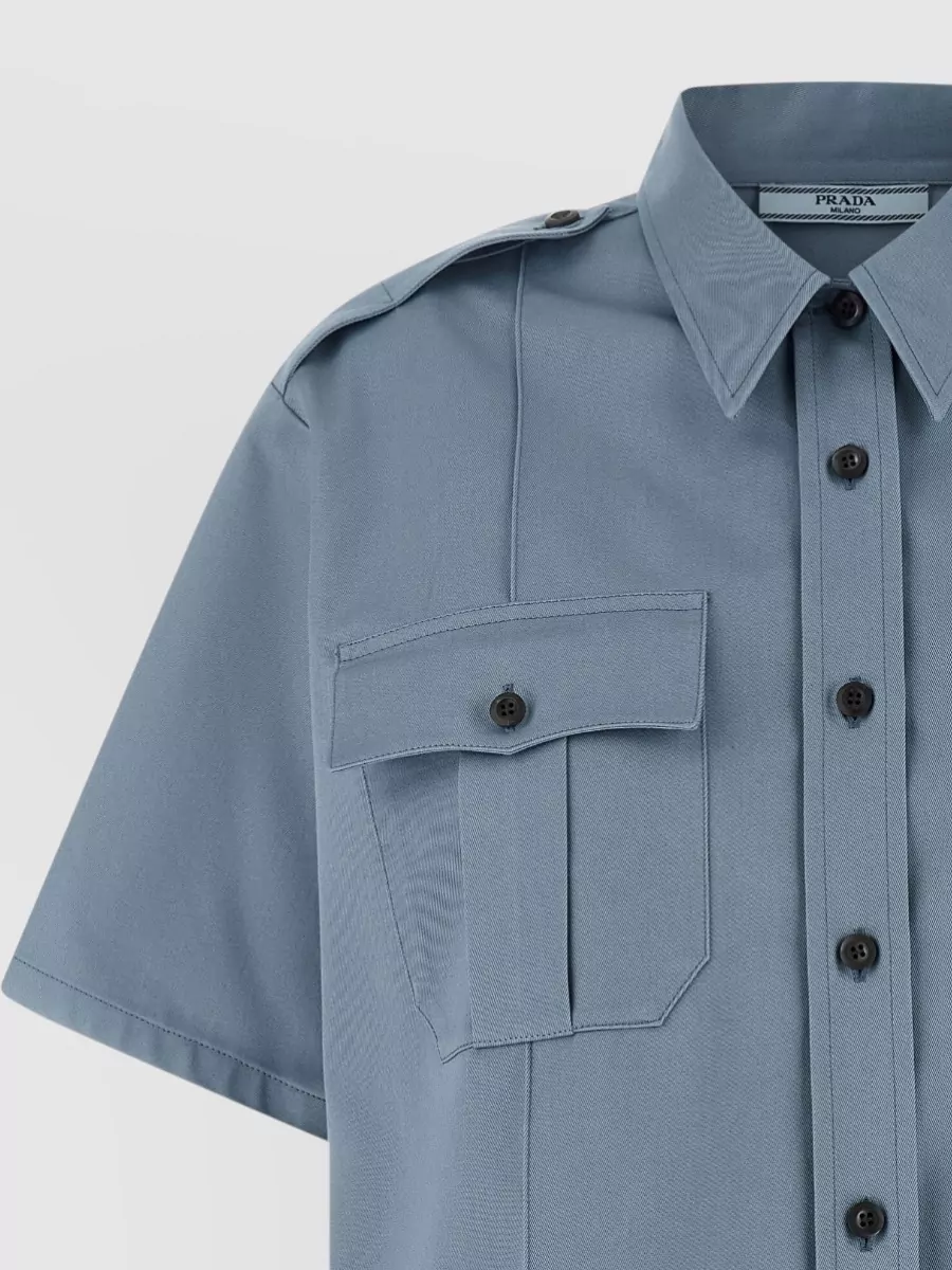 Prada Cotton Short-Sleeve Shirt