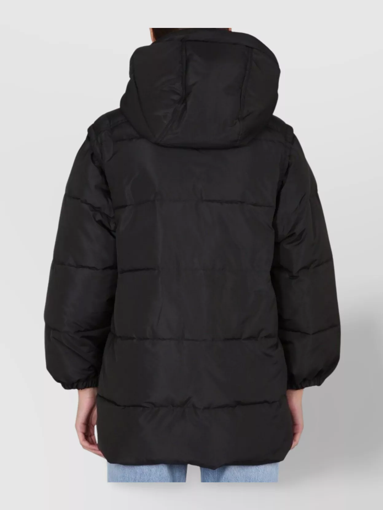 Shop Patou Quilted Parka With High Collar And Hood