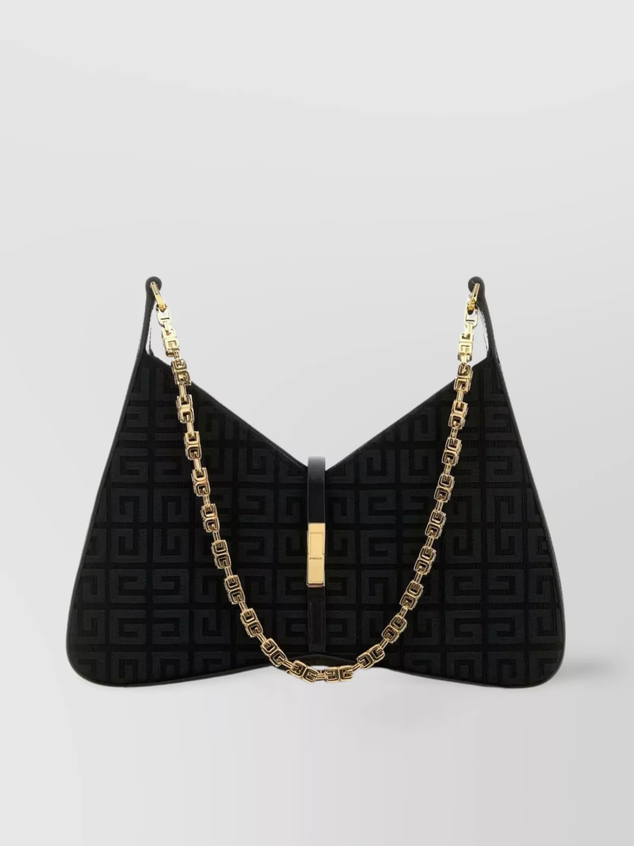 Shop Givenchy Cut-out Design Shoulder Bag In Black
