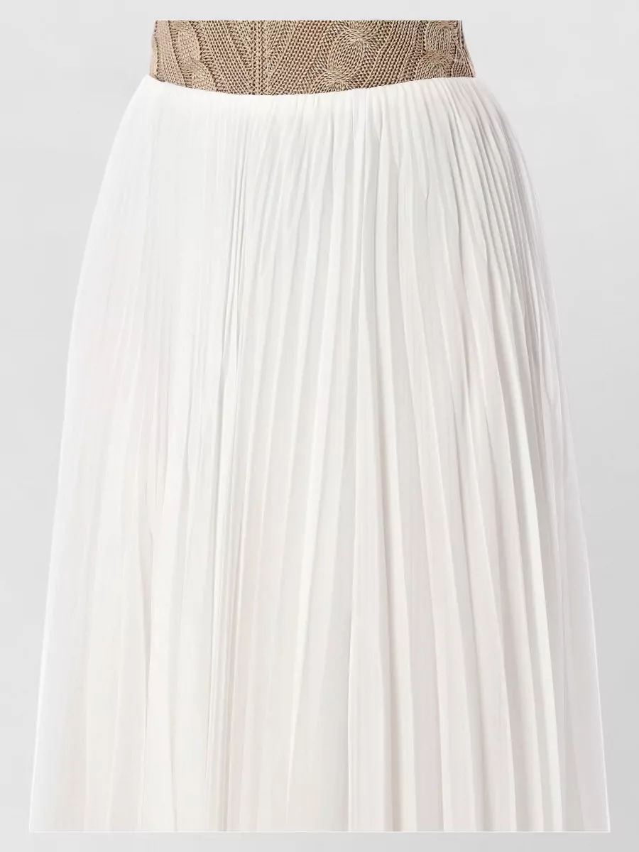 Ralph Lauren Pleated Jersey Maxi Skirt
