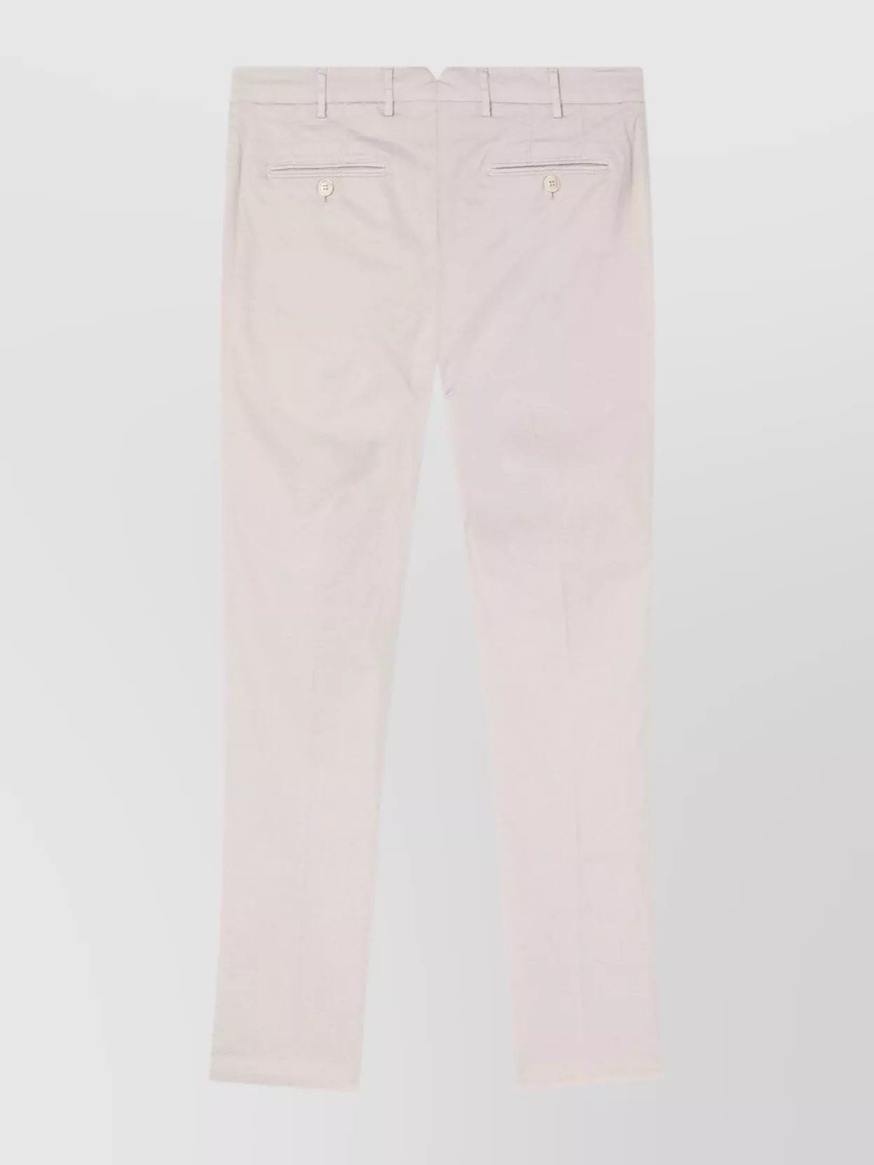 Brunello Cucinelli Regular Cotton Pants With Pockets And Loops In White