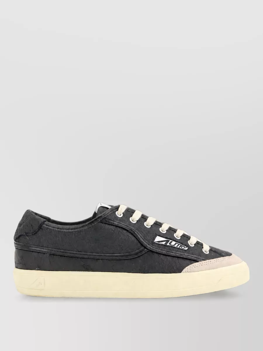 Autry leather lace-up sneakers