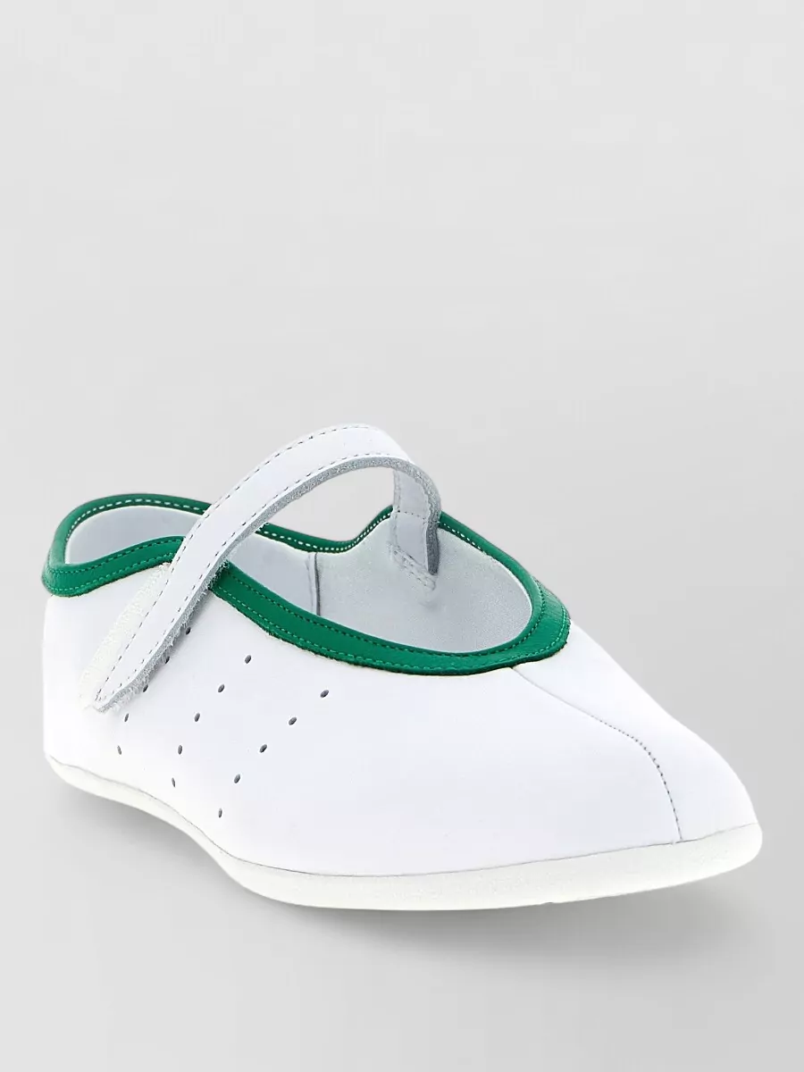 Adidas Originals leather logo-print mary jane slip-on sneakers