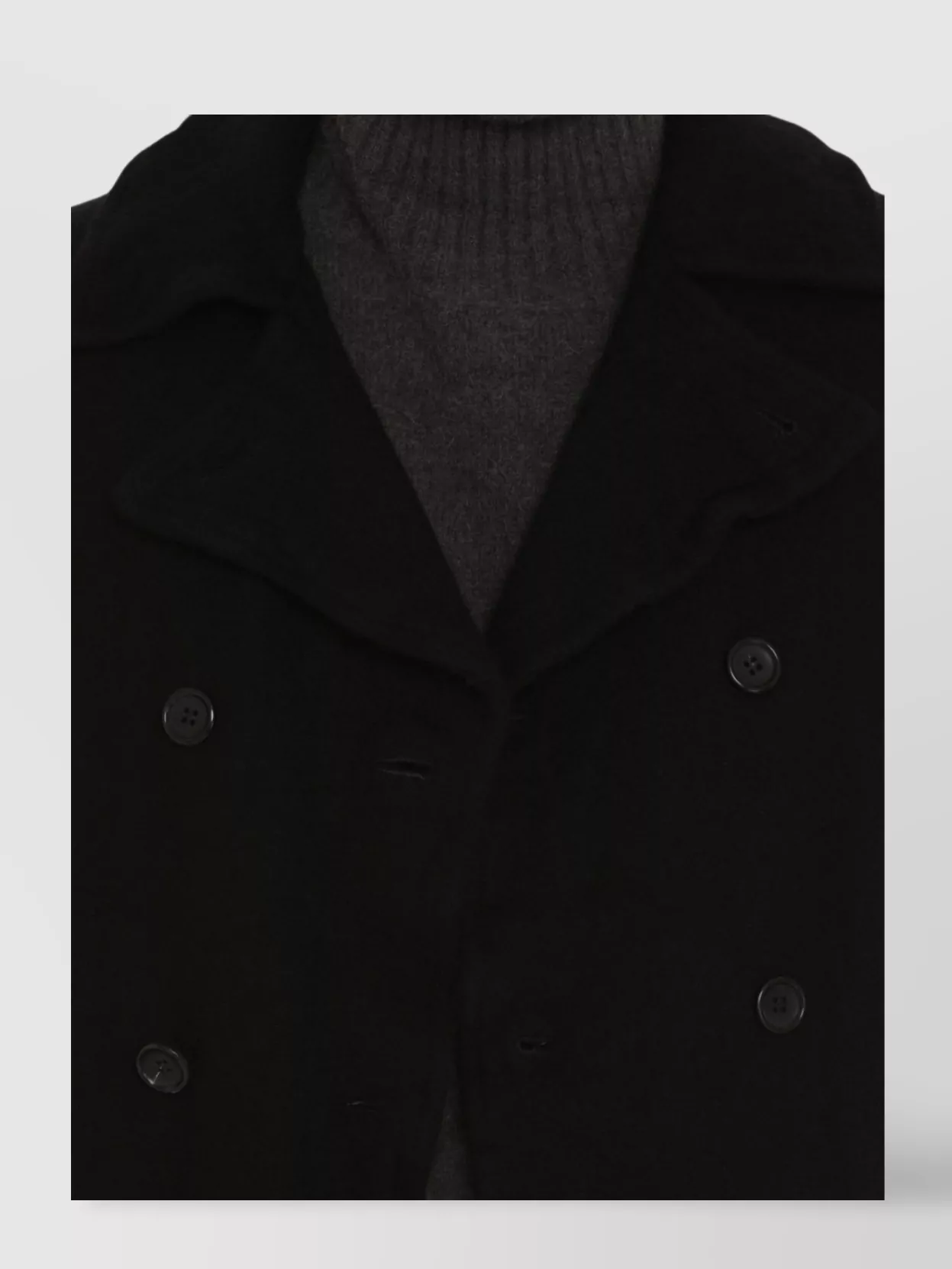 Comme Des Garçons Peacoat In Wool Blend