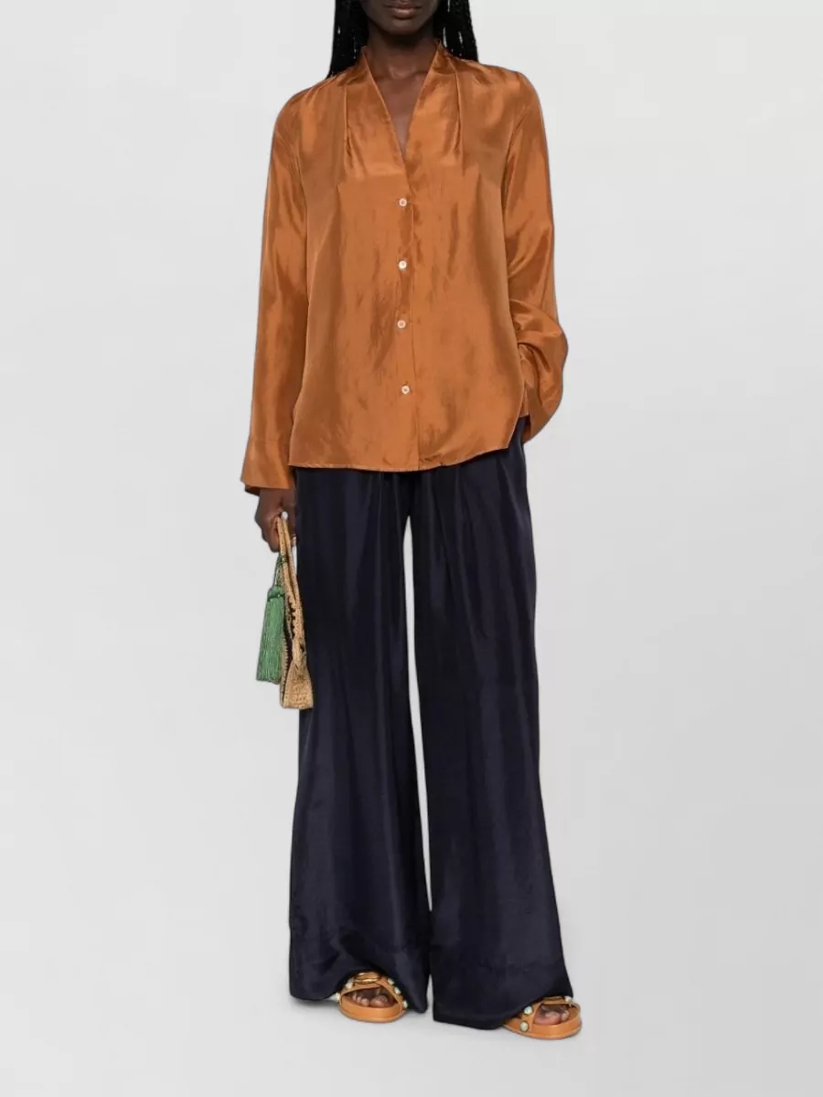Forte Forte Silk Wide-Leg Trousers