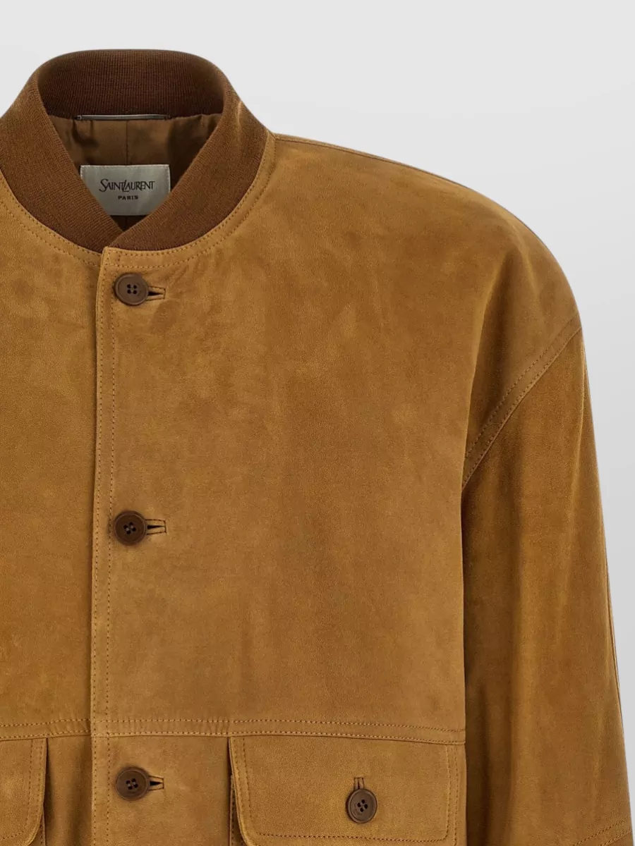 Saint Laurent Suede Bomber Jacket