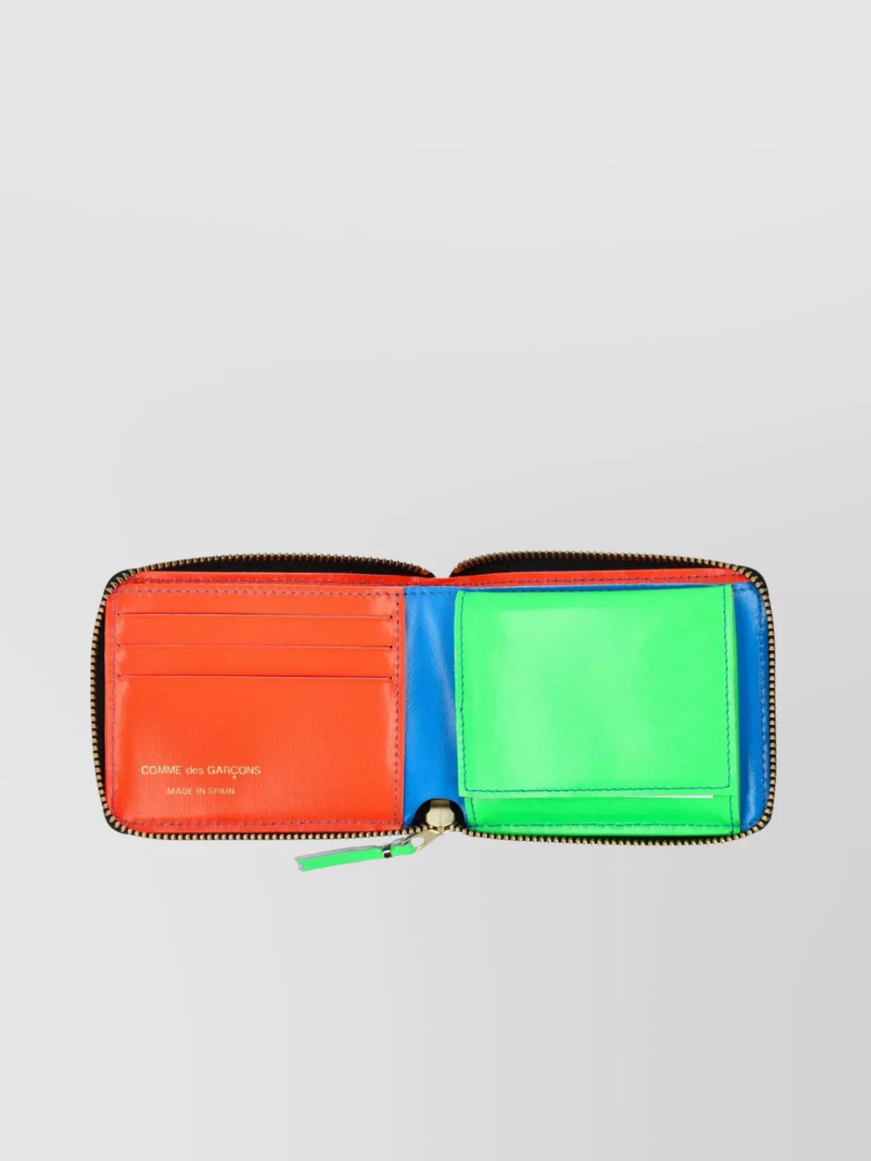 Comme Des Garçons Compact Block Zip Wallet