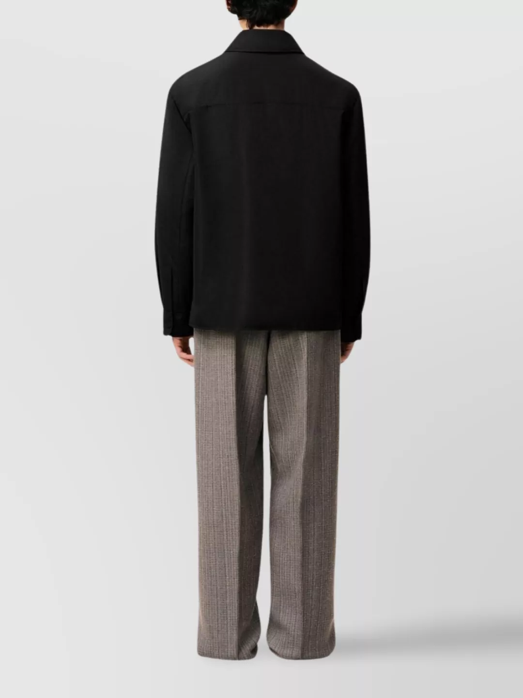 Ami Paris Wool Tshirt With Chest Pocket And Padded