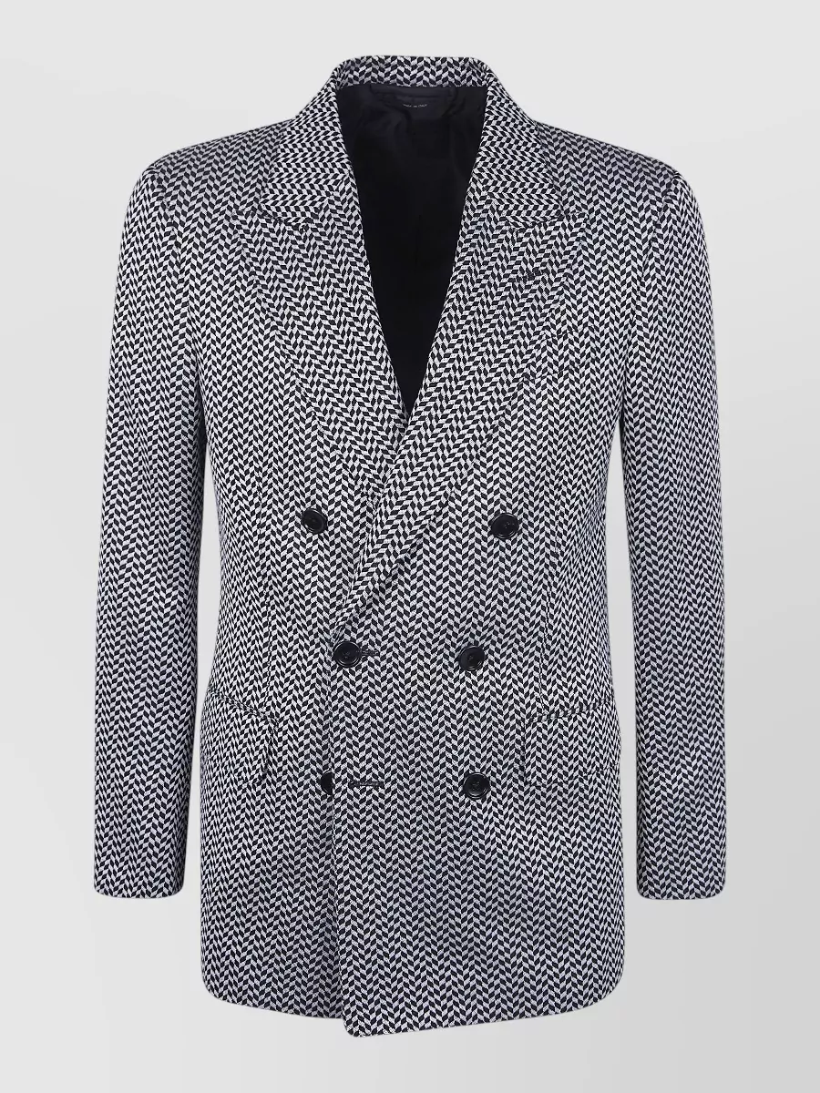 Tom Ford silk jacquard double-breasted blazer