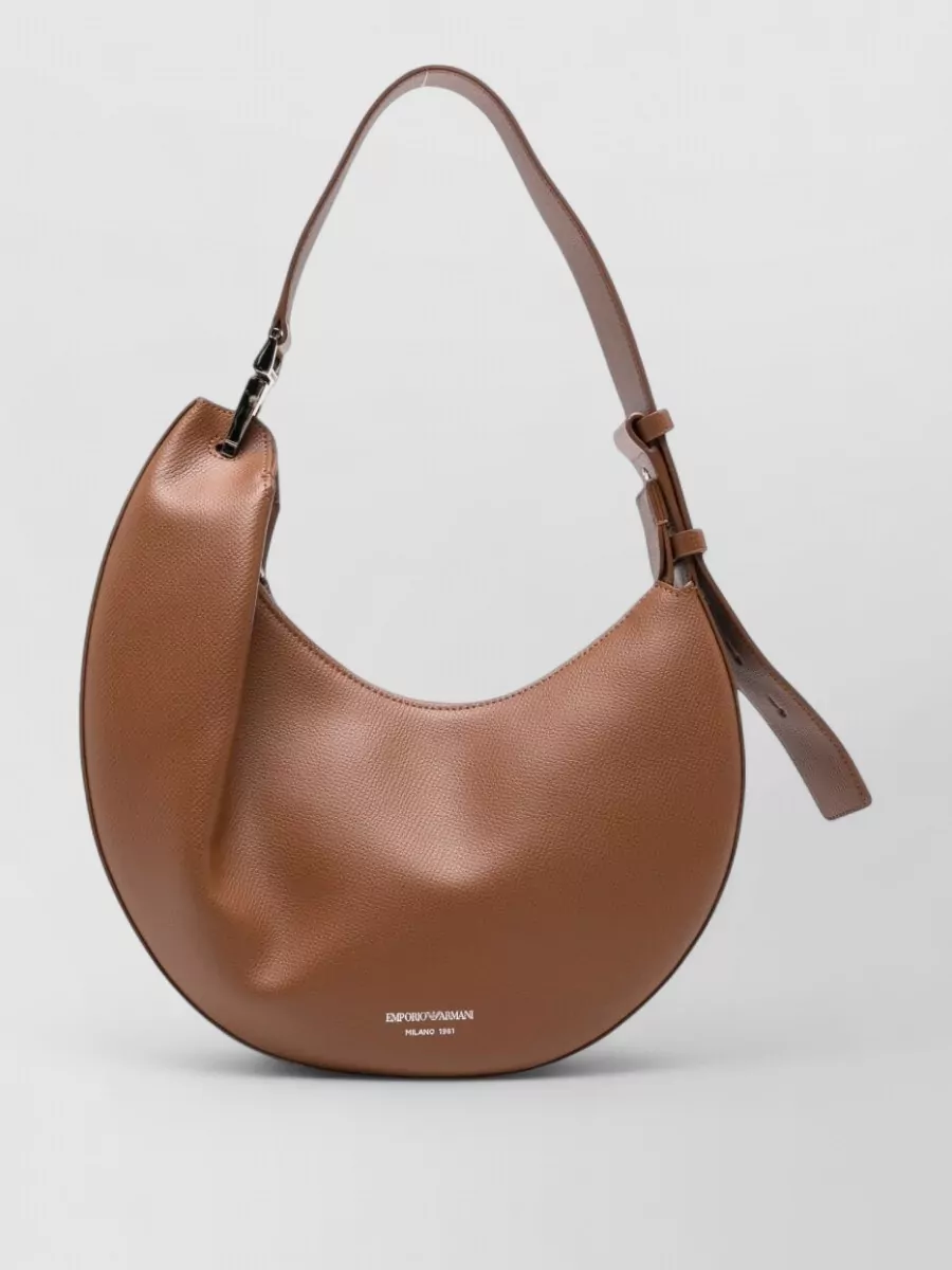 Emporio Armani pebbled leather hobo bag