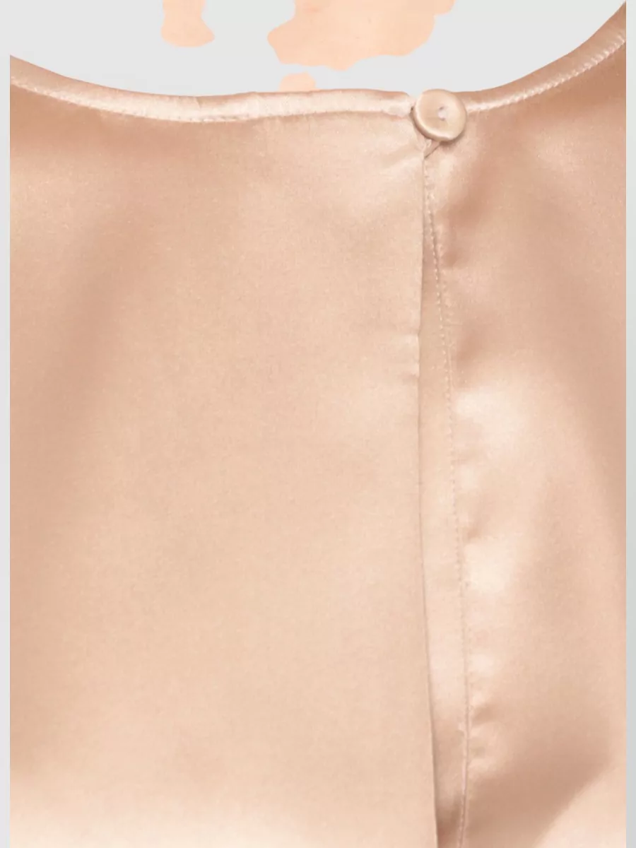 Peserico Silk Blouse With Pleated Front And Buttoned Sleeves
