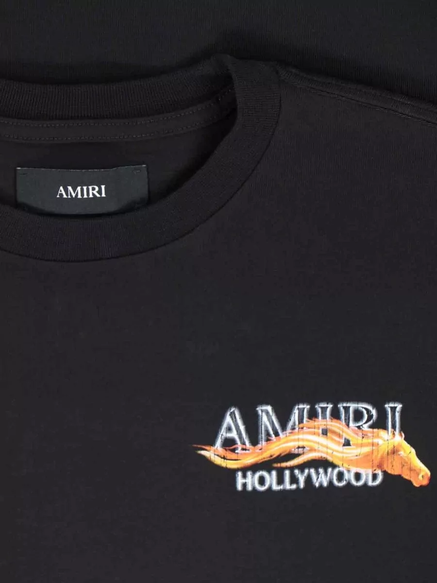 Amiri Crew Neck T Shirt Graphic Print