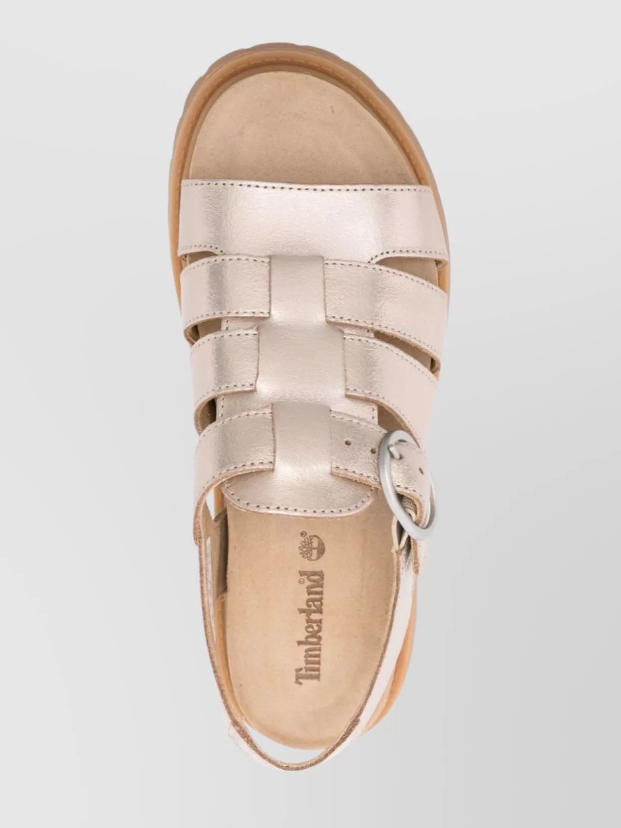 Timberland Fisherman Sandal With Caged Design And Chunky Sole In Neutrals