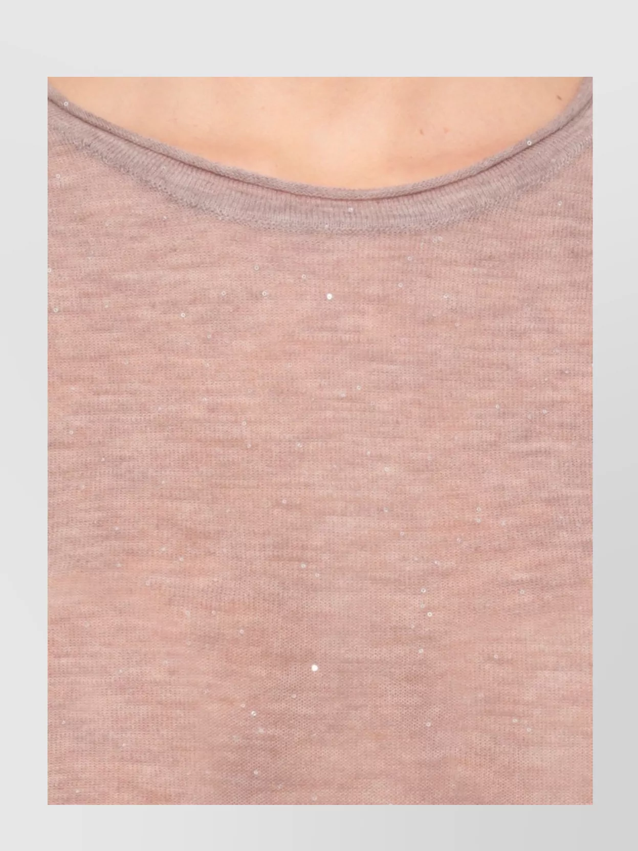 Pinko Sparkling Round Neck Long Sleeve Sweater