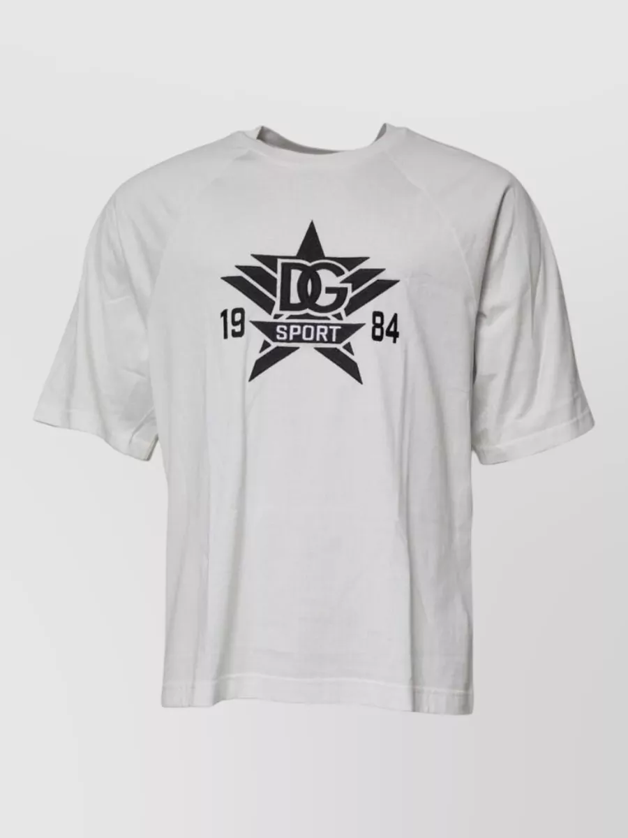 Dolce&Gabbana cotton printed crew neck short sleeve t-shirt