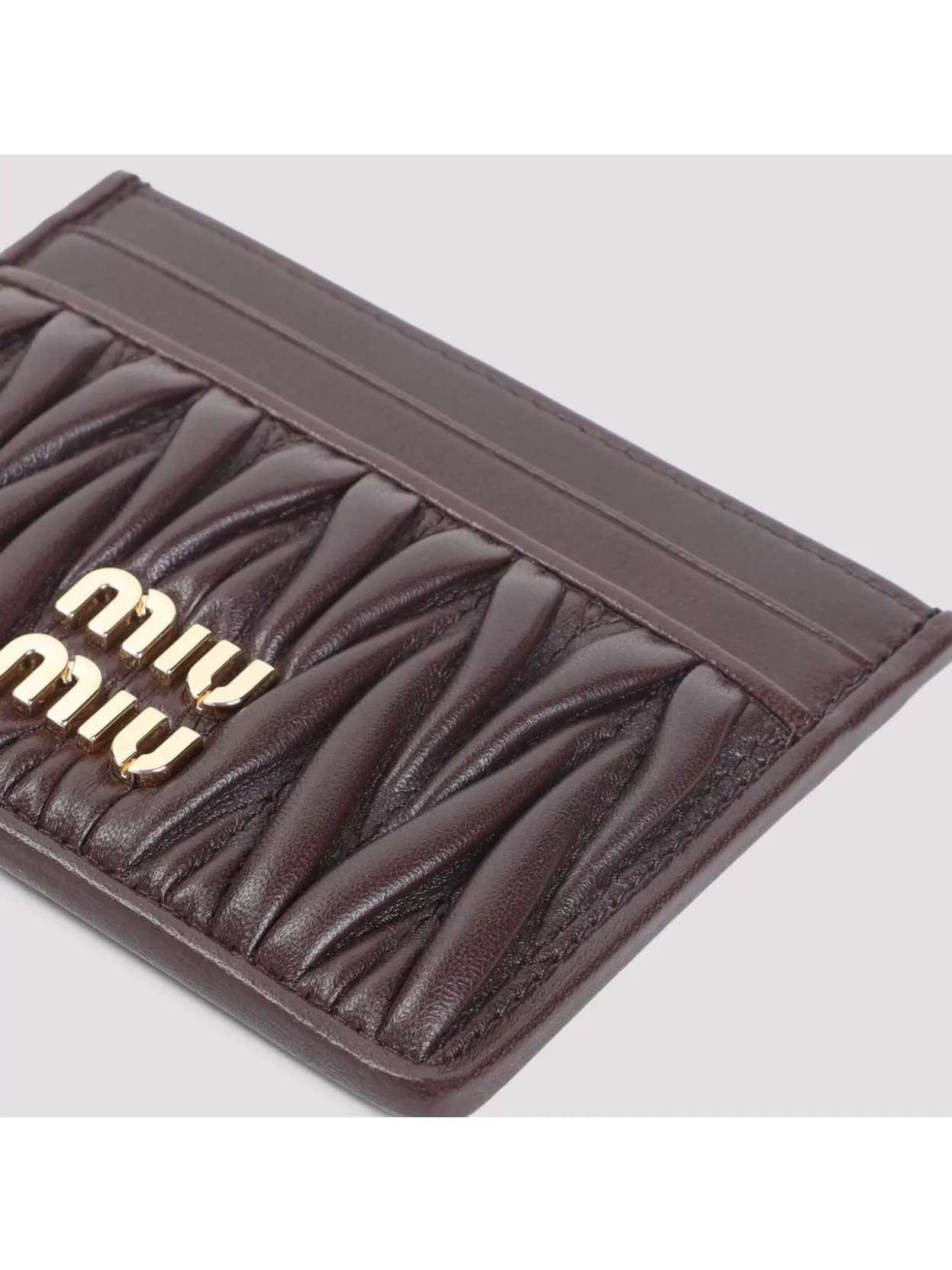 Miu Miu Lamb Leather Quilted Cardholder