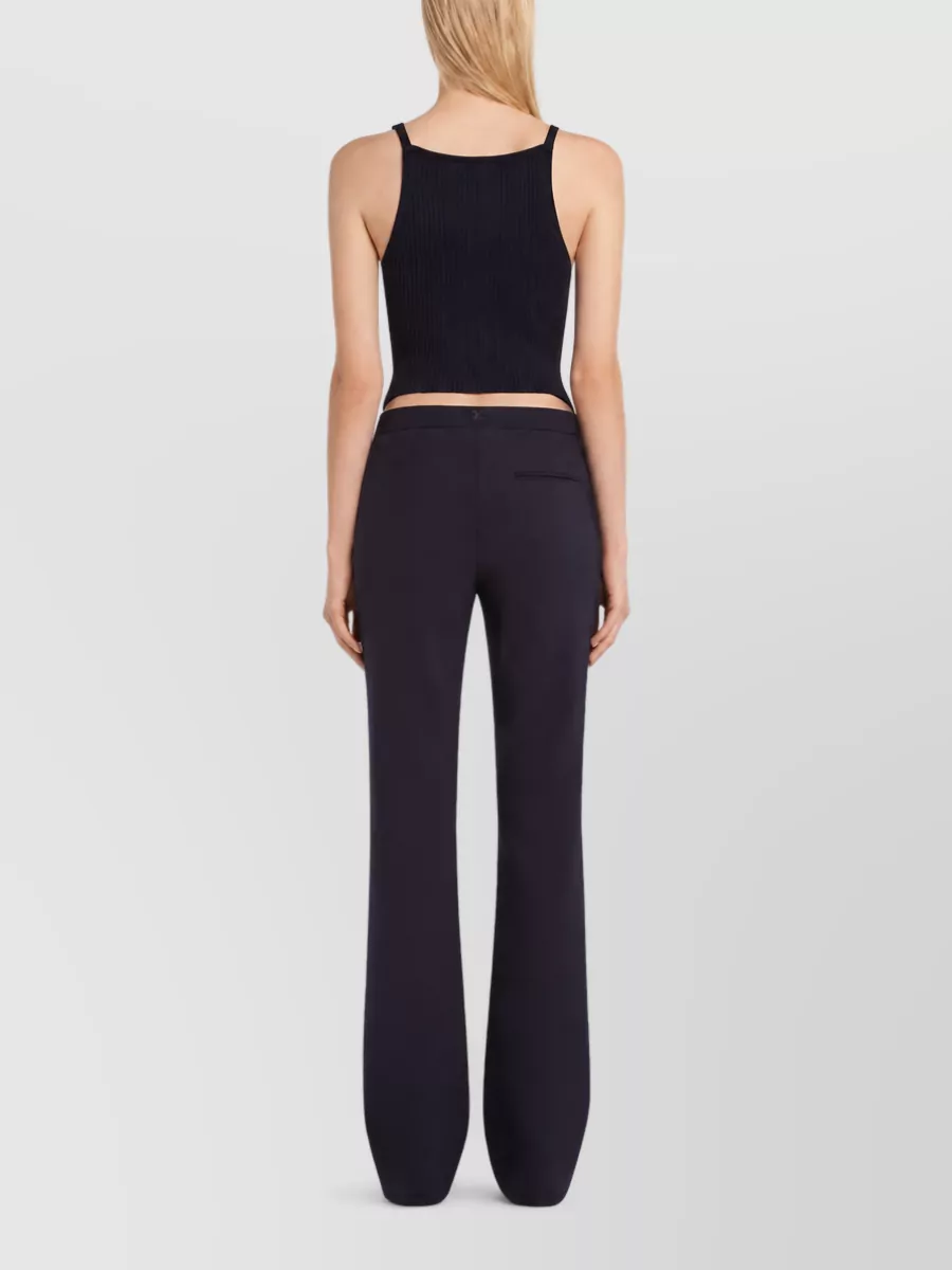 Courrèges Ribbed Flared Trousers