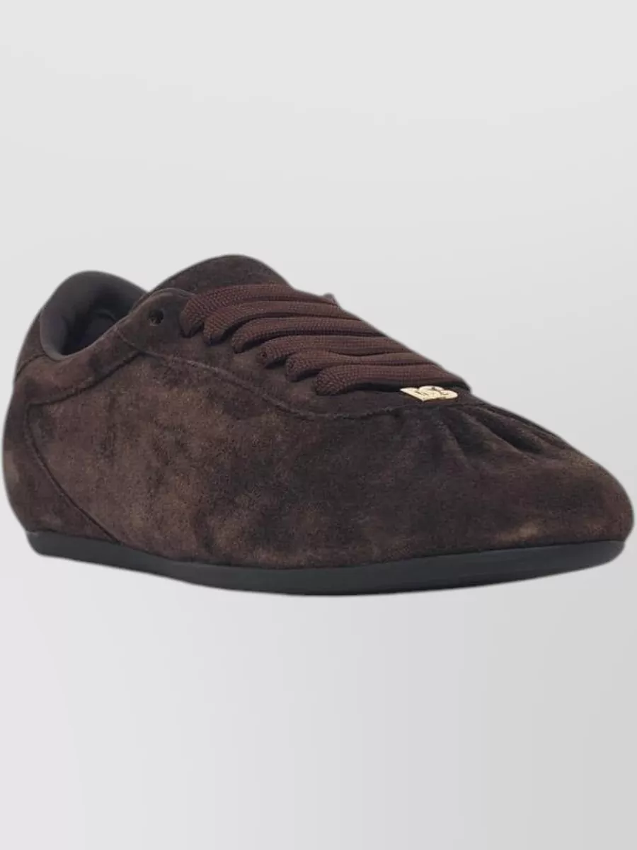 Dolce&Gabbana Suede Low-Top Sneakers