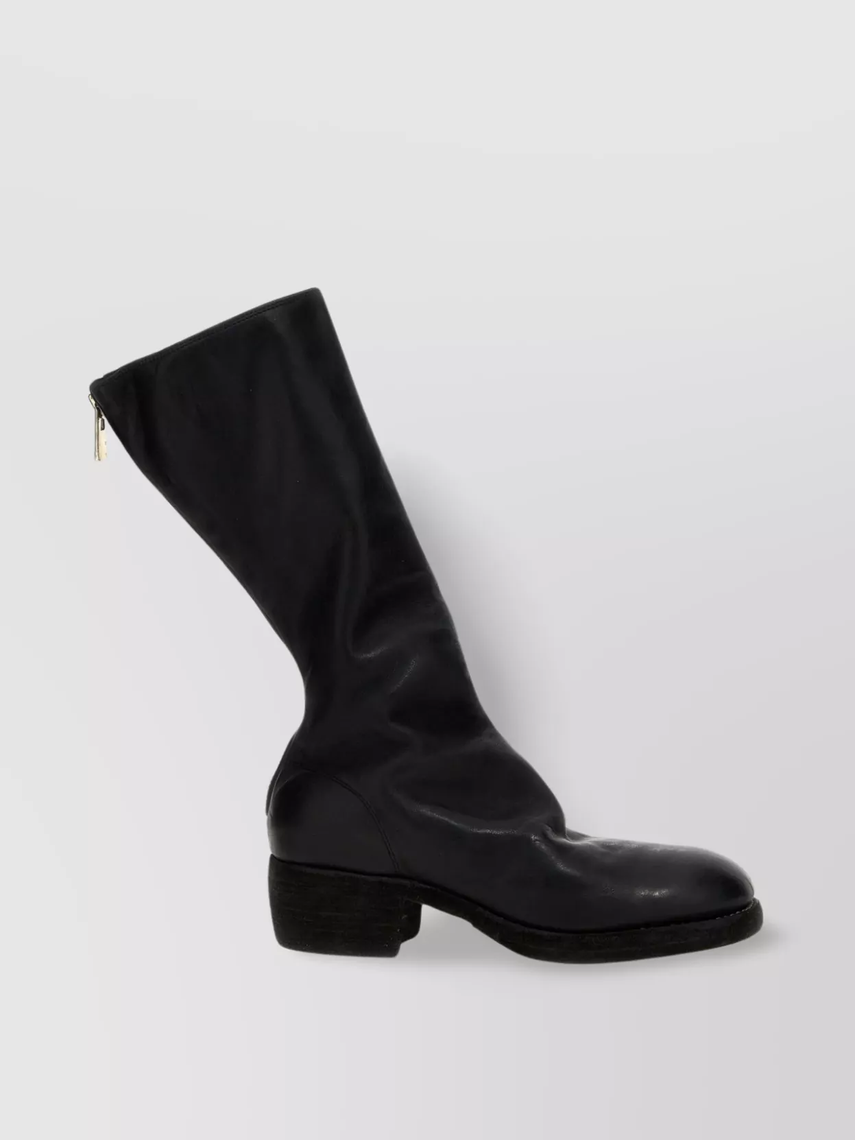 Shop Guidi '789zx' Block Heel Mid-calf Round Toe Boots