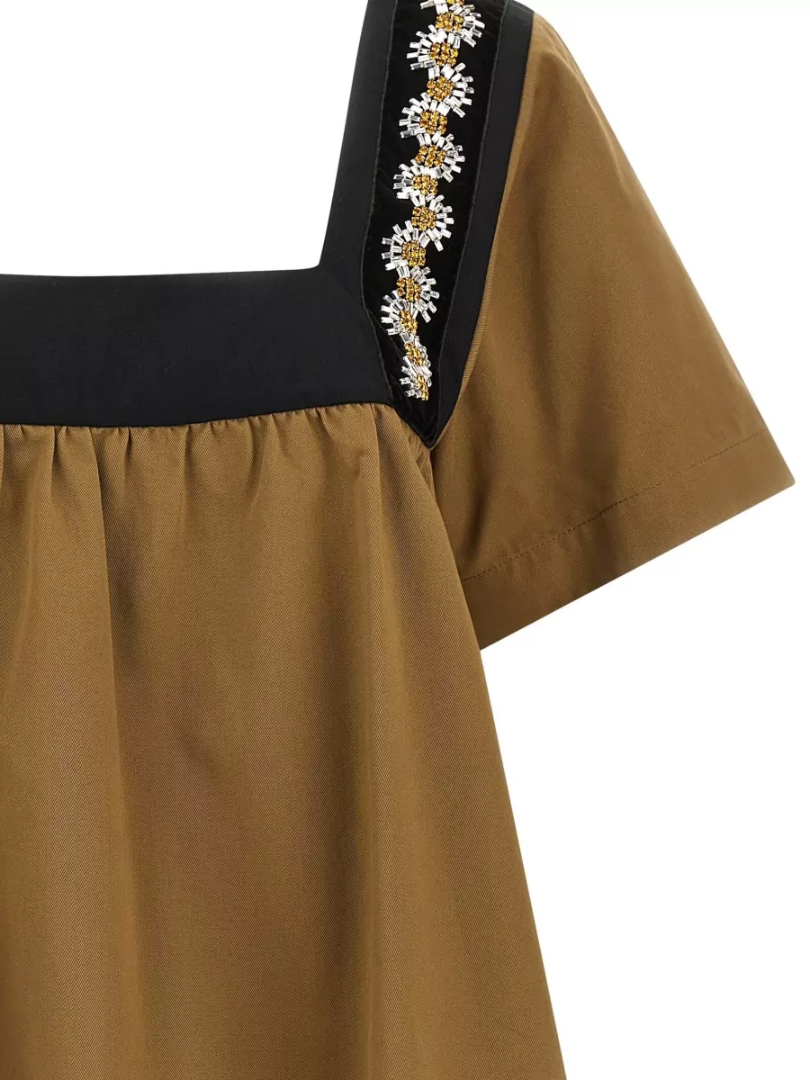 Prada Embellished Mini Dress