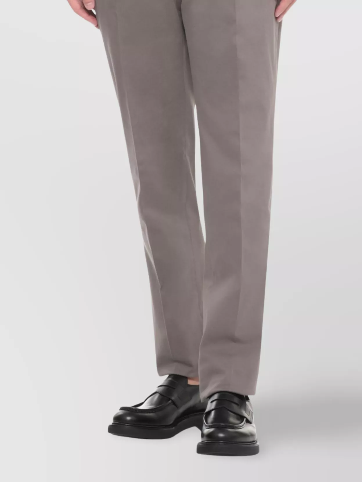 Incotex Straight Fit Cotton Trousers And Pockets