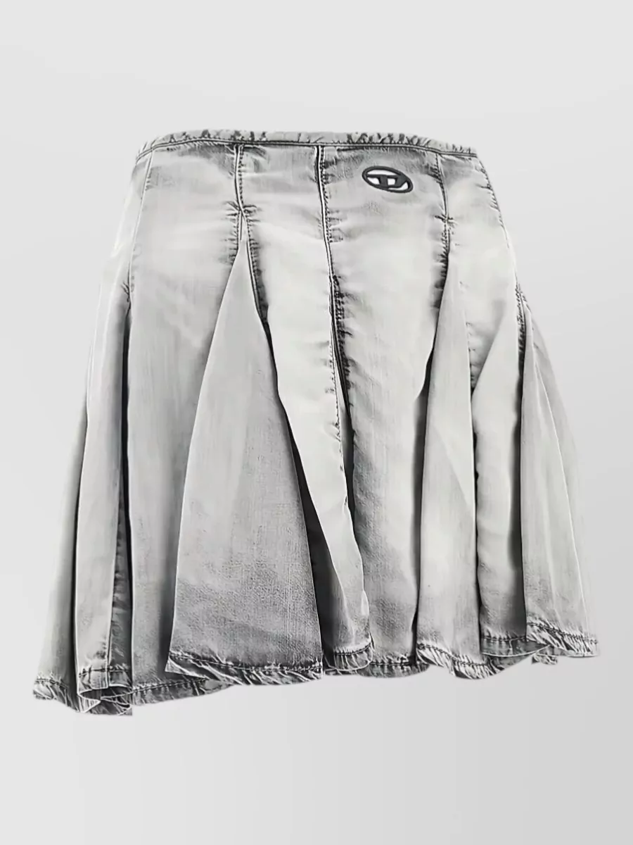 Diesel lyocell pleated mini skirt