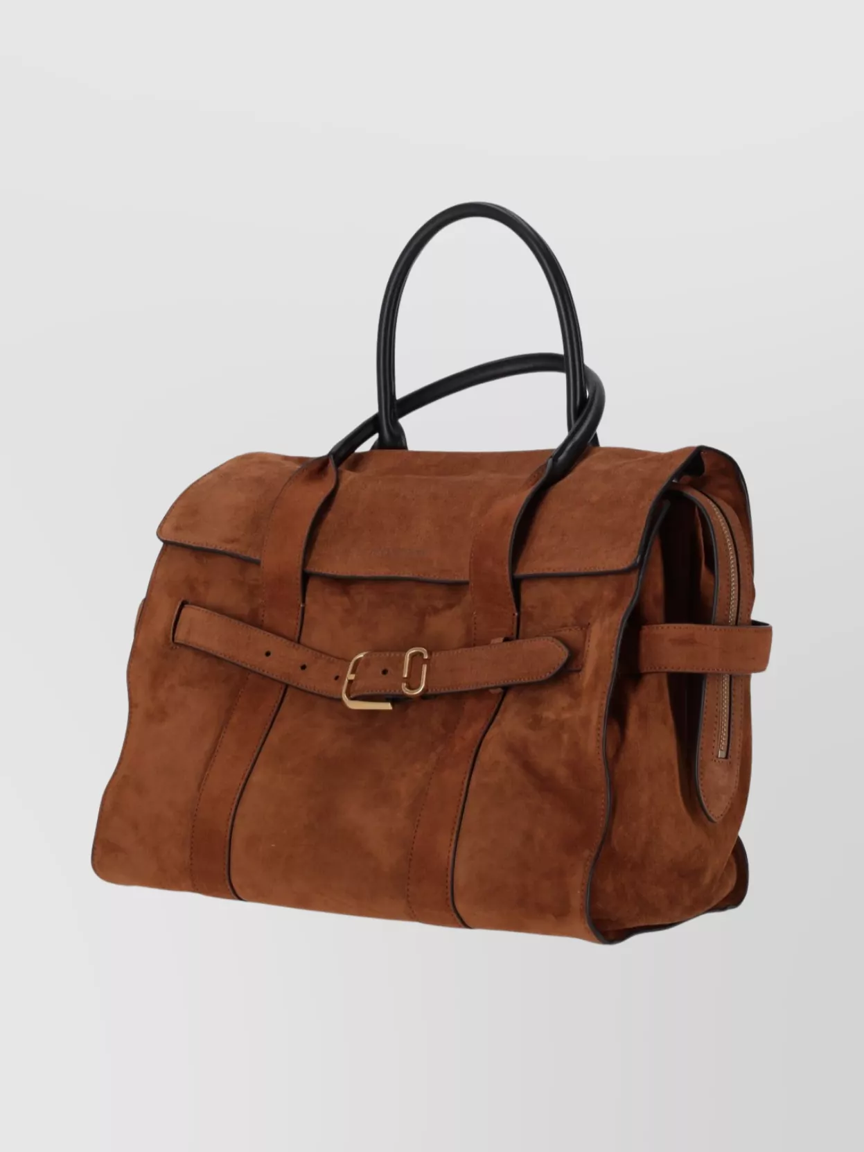 Marc Jacobs Structured Suede Tote Buckle Detail