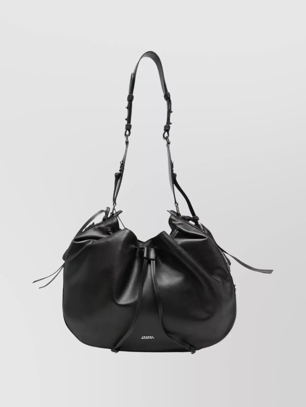 Isabel Marant Drawstring Leather Shoulder Bag