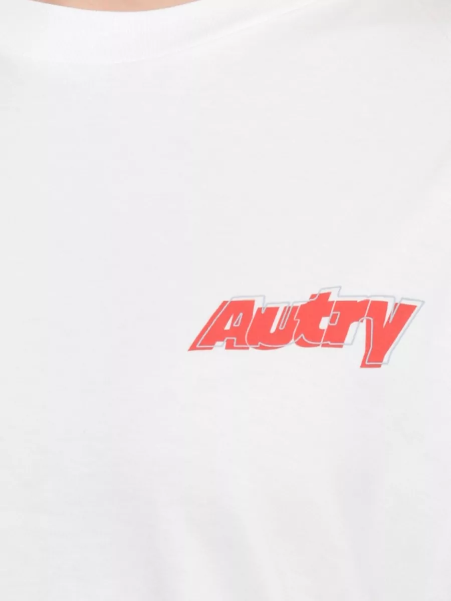 Autry Ribbed Round-Neck Short-Sleeve T-Shirt