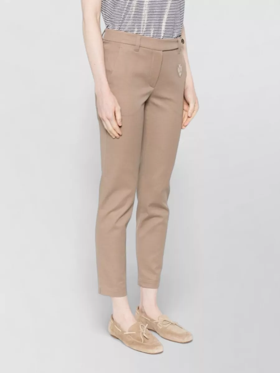 Brunello Cucinelli Cotton Cropped Trousers