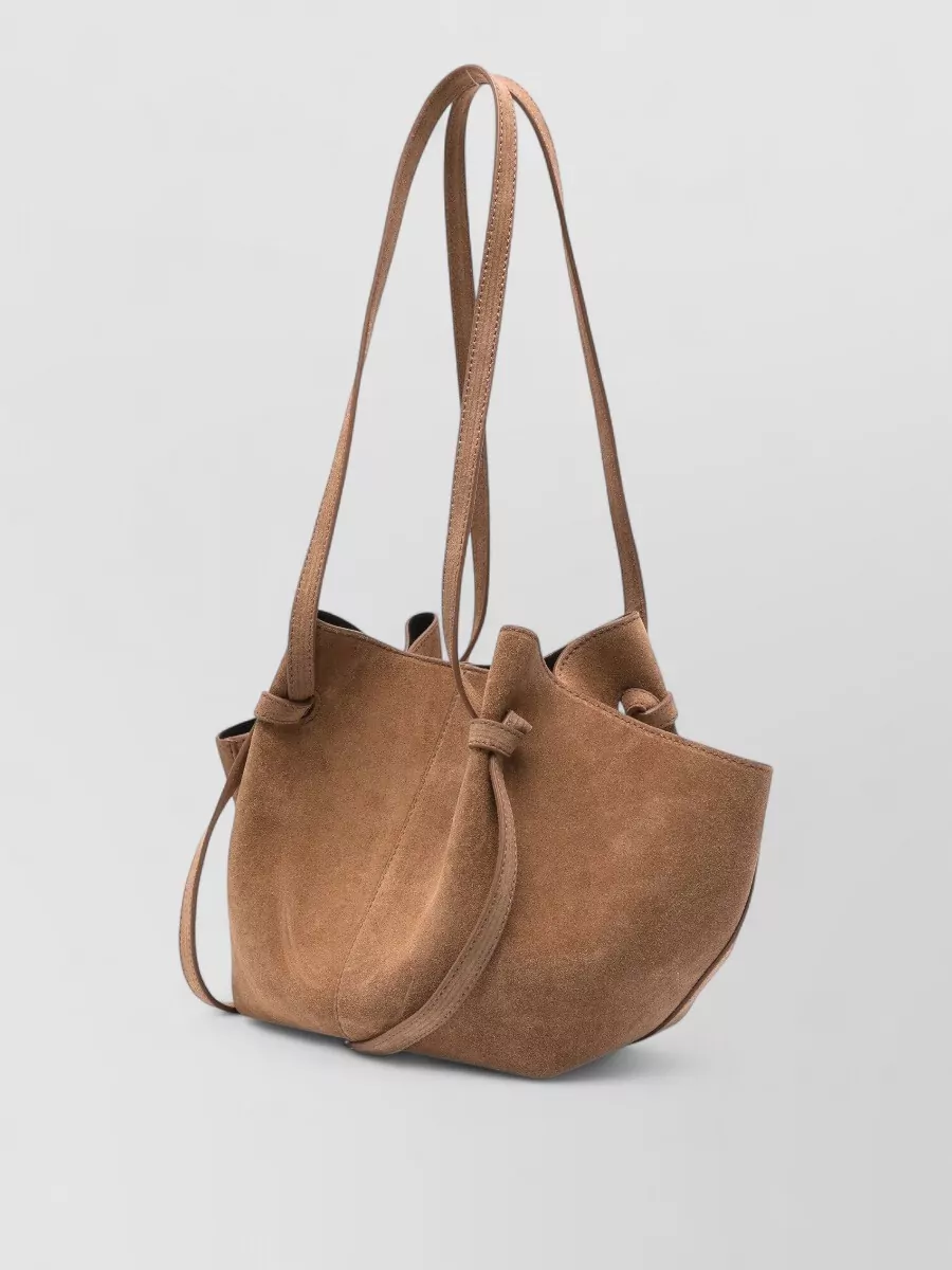 Yuzefi Mochi Suede Tote Bag Adjustable Strap Handles