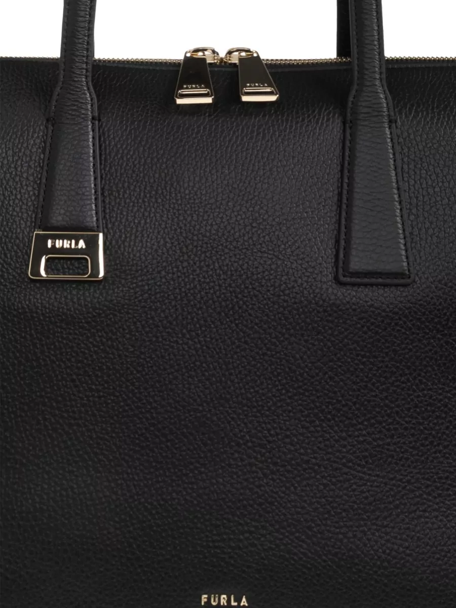 Furla Large Leather Tote Bag