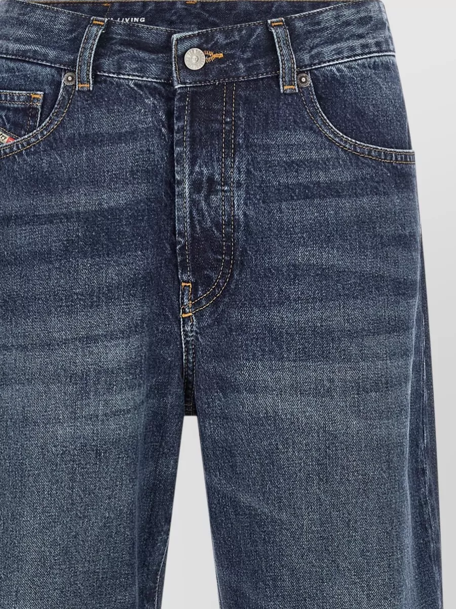 Diesel Sent Denim Trousers Contrast Stitching