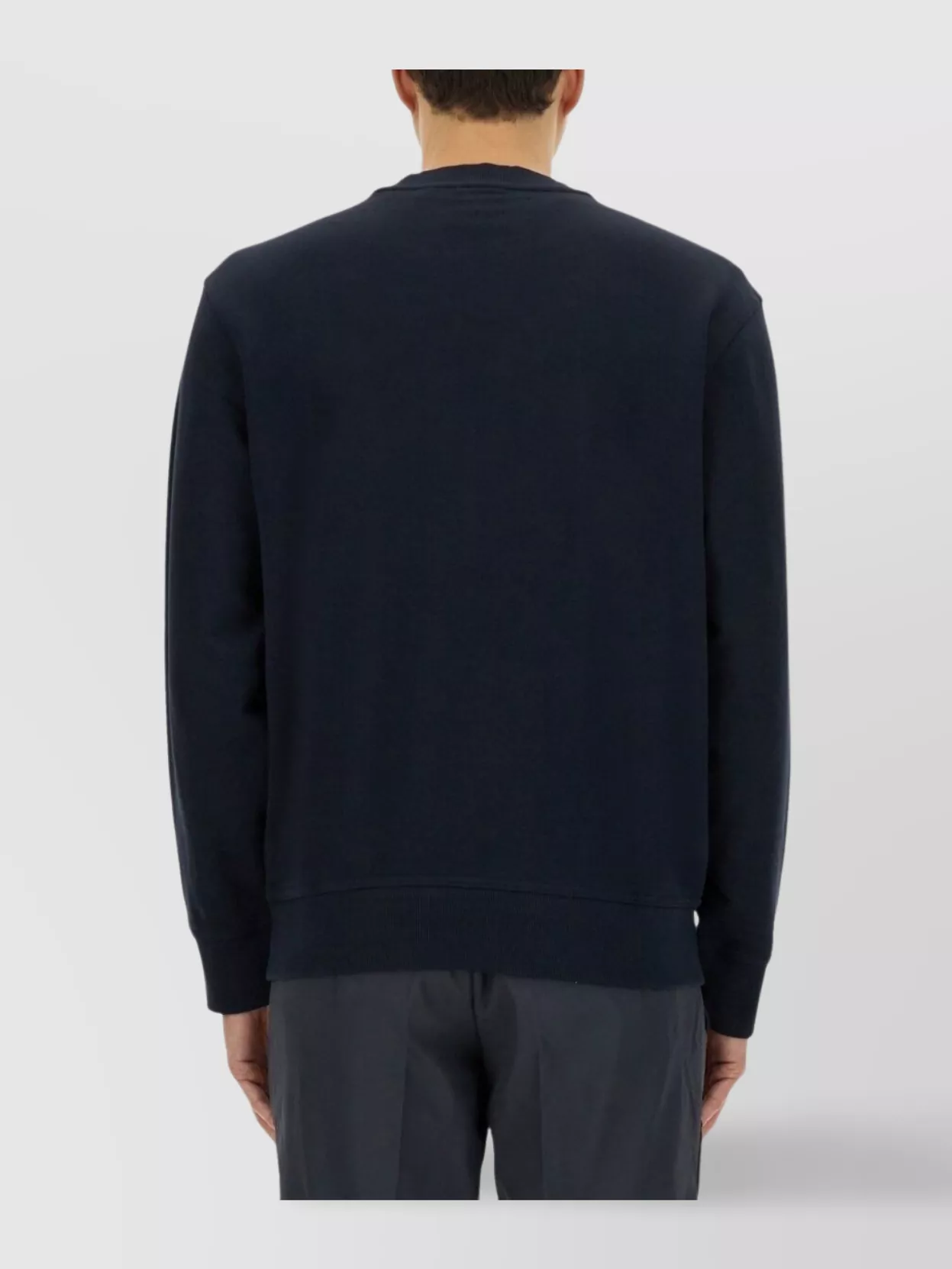 Hugo Boss Relaxed-fit Cotton-terry Sweatshirt With Rubber-print Logo