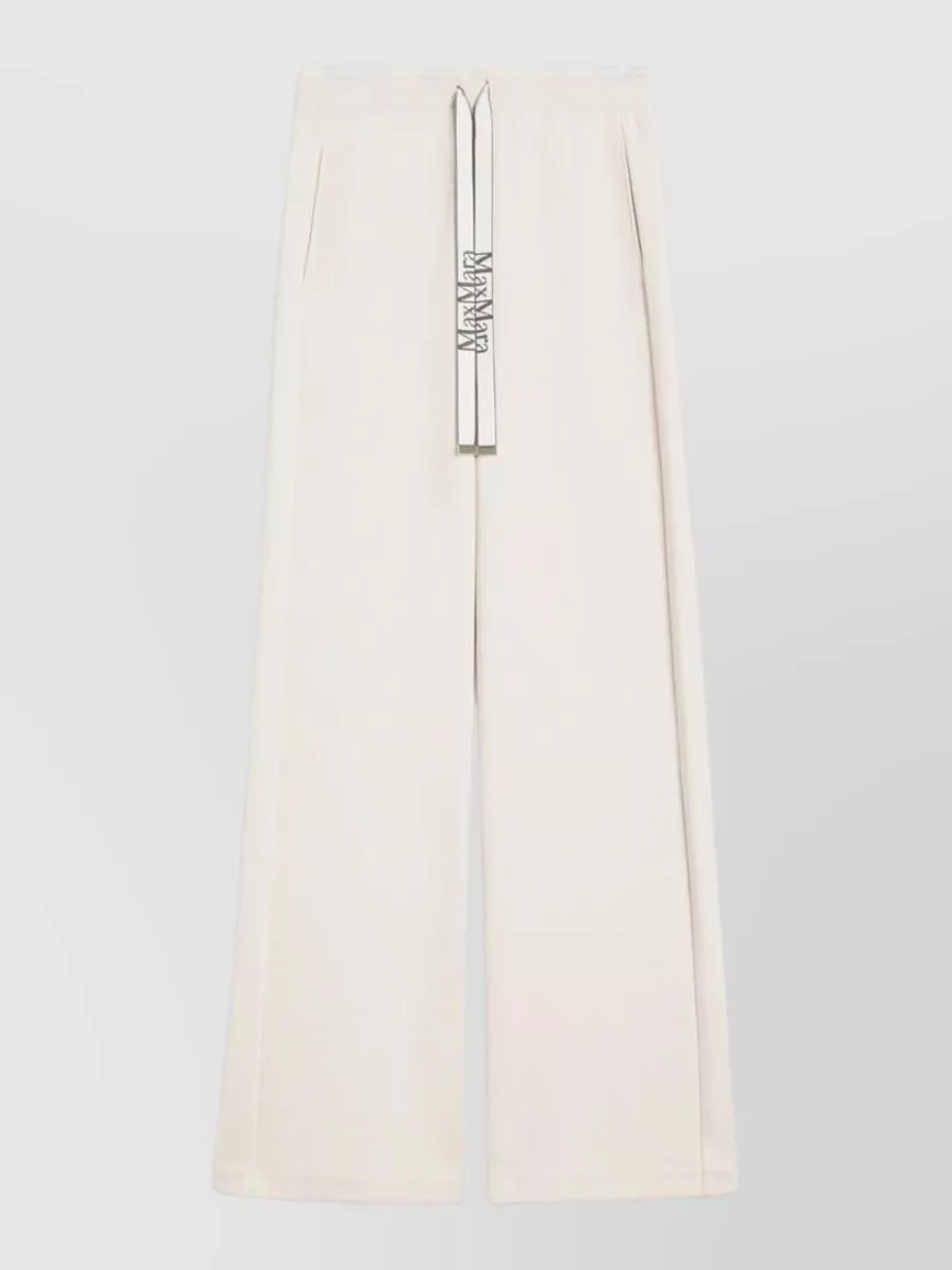 S Max Mara Technical jersey wide-leg trousers
