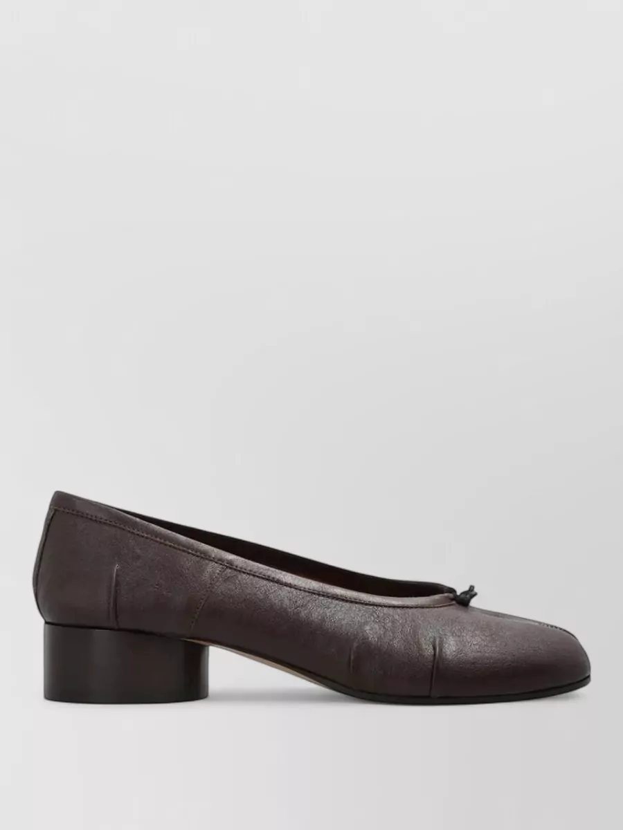Maison Margiela Leather Tabi Ballerina Shoes